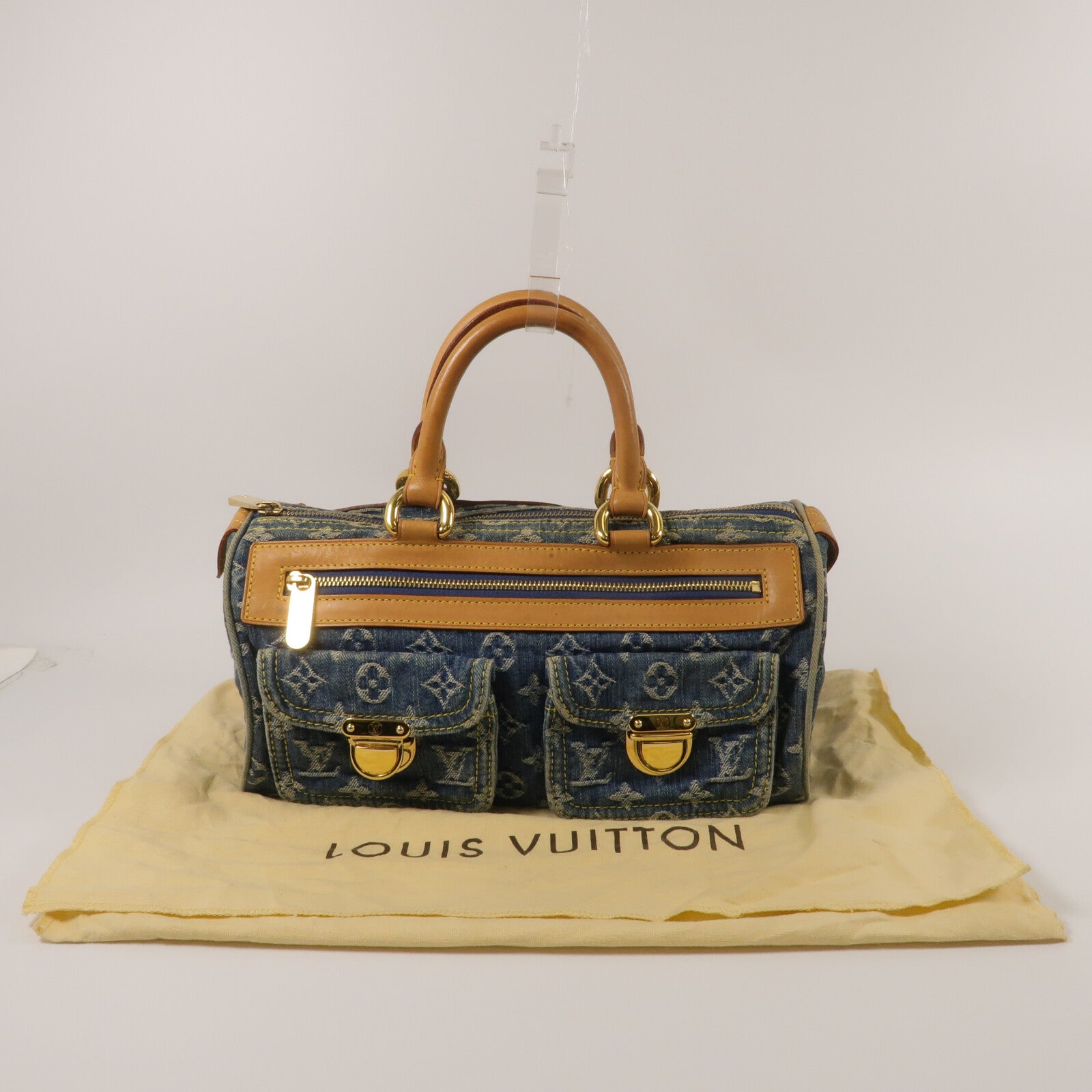 LOUIS VUITTON Monogram Denim Neo Speedy手挽袋