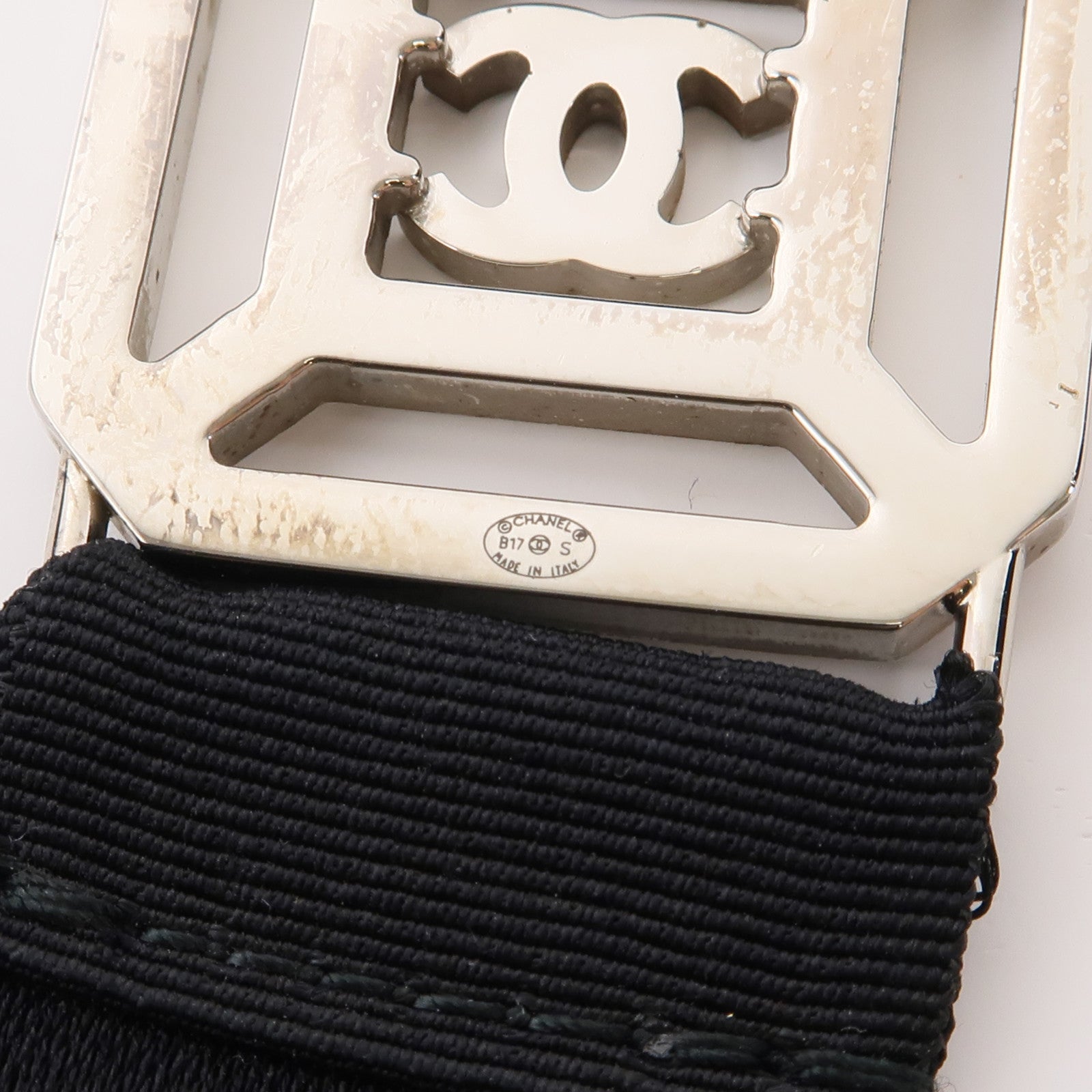 CHANEL CC Necklace B17/S Metal Silver