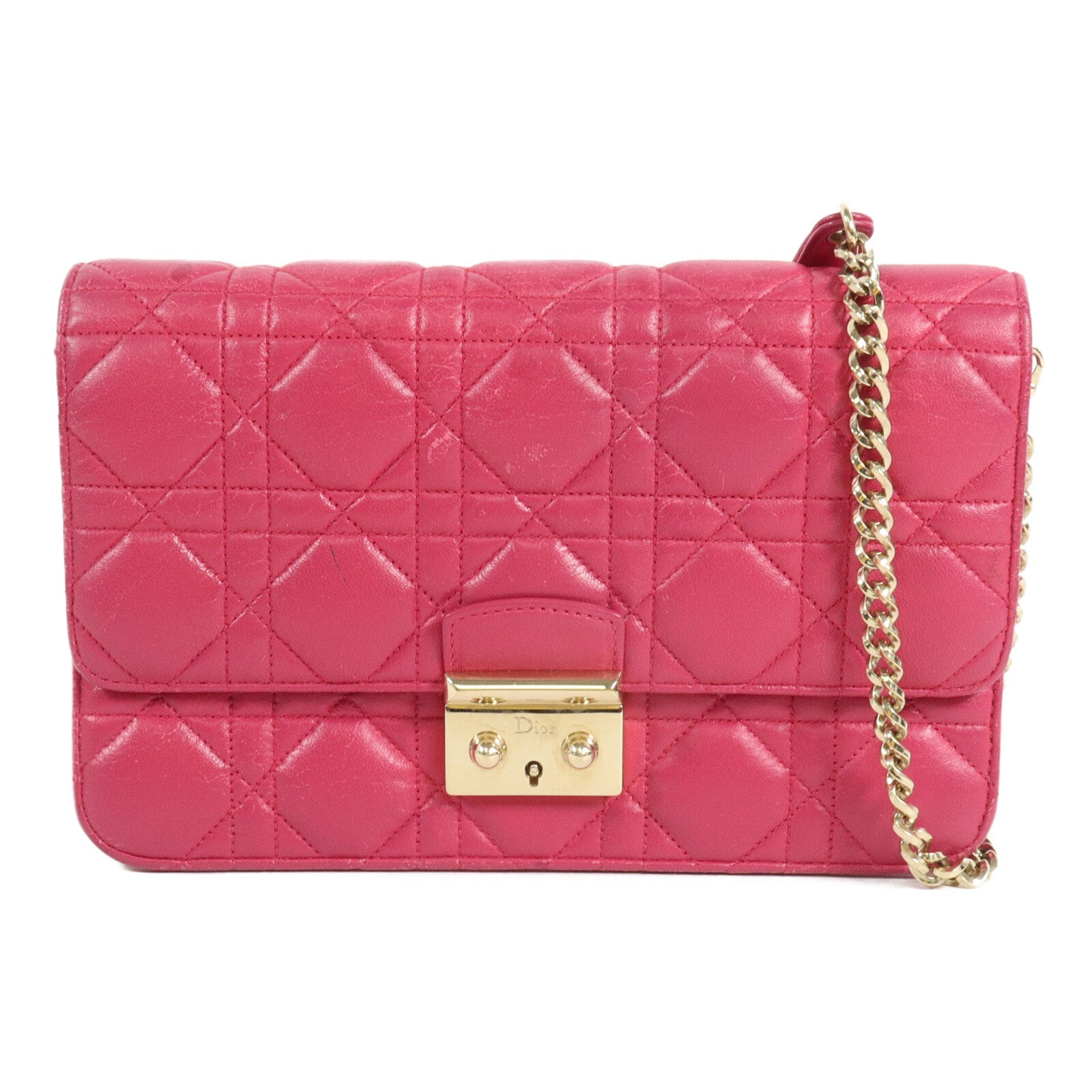 Dior 羊皮皮革Miss Dior Promenade Pouch鏈帶肩背袋