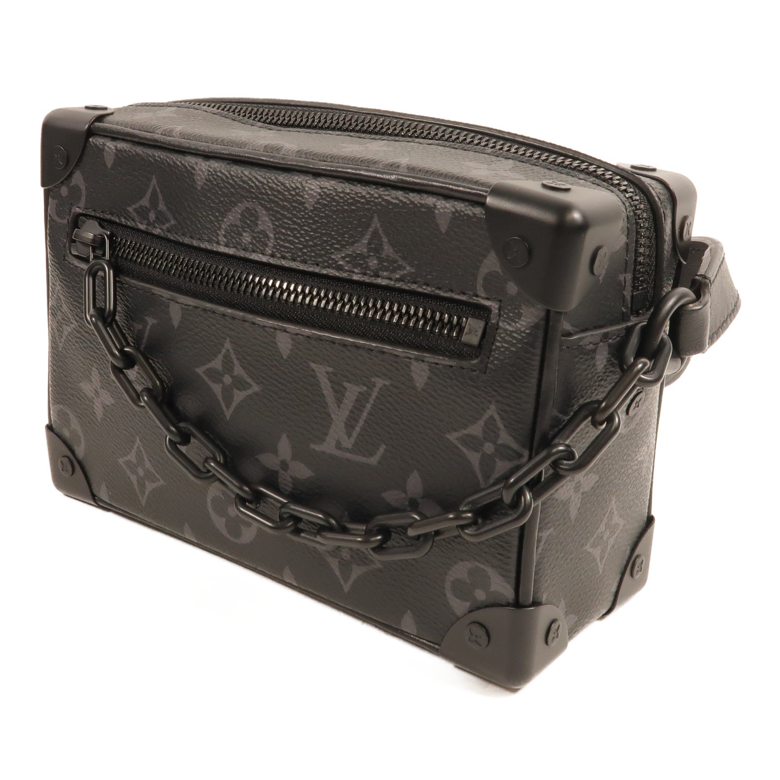 LOUIS VUITTON Monogram Eclipse Mini Soft Trunk肩背袋