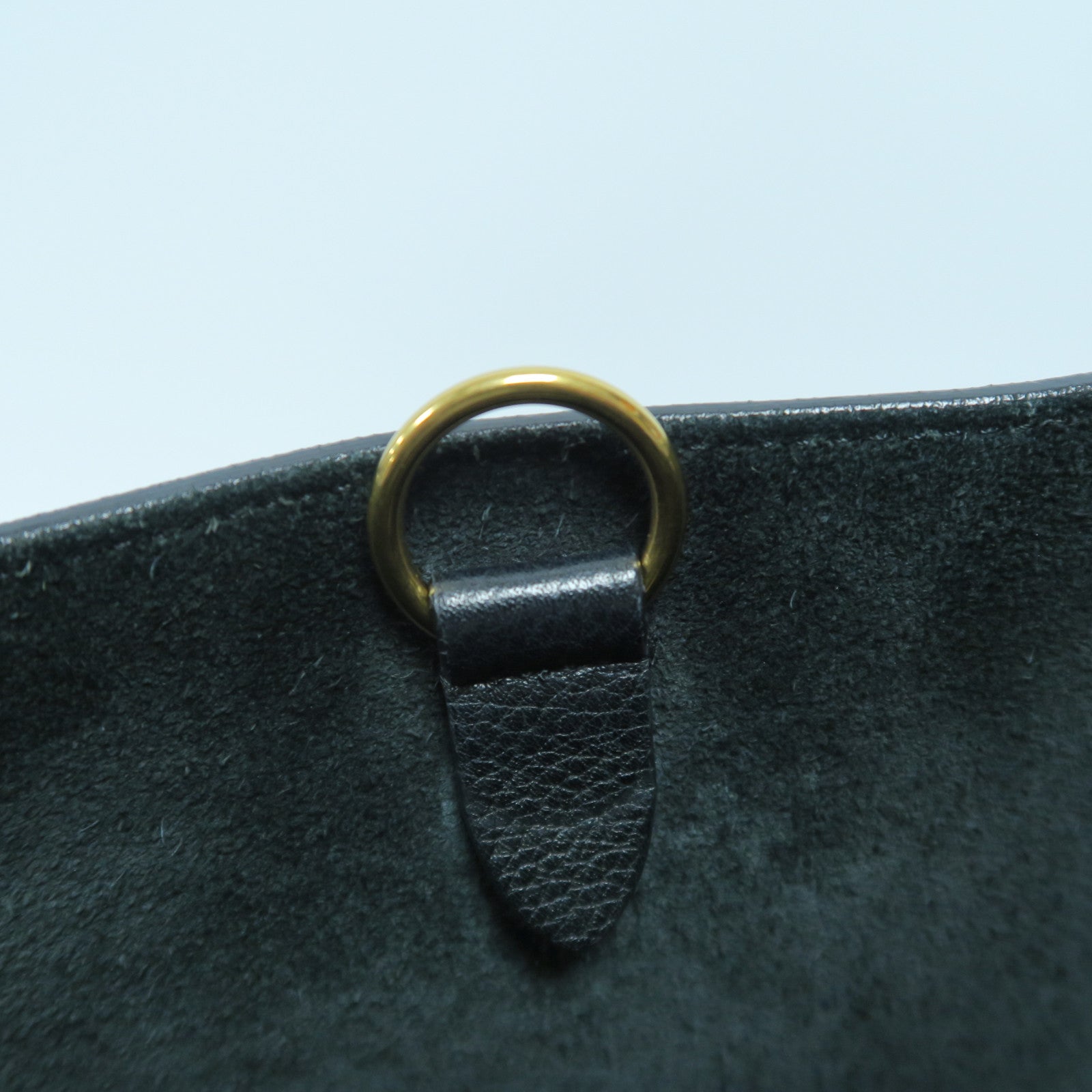 CELINE 牛皮皮革Shoulder Bag金扣肩背袋黑色