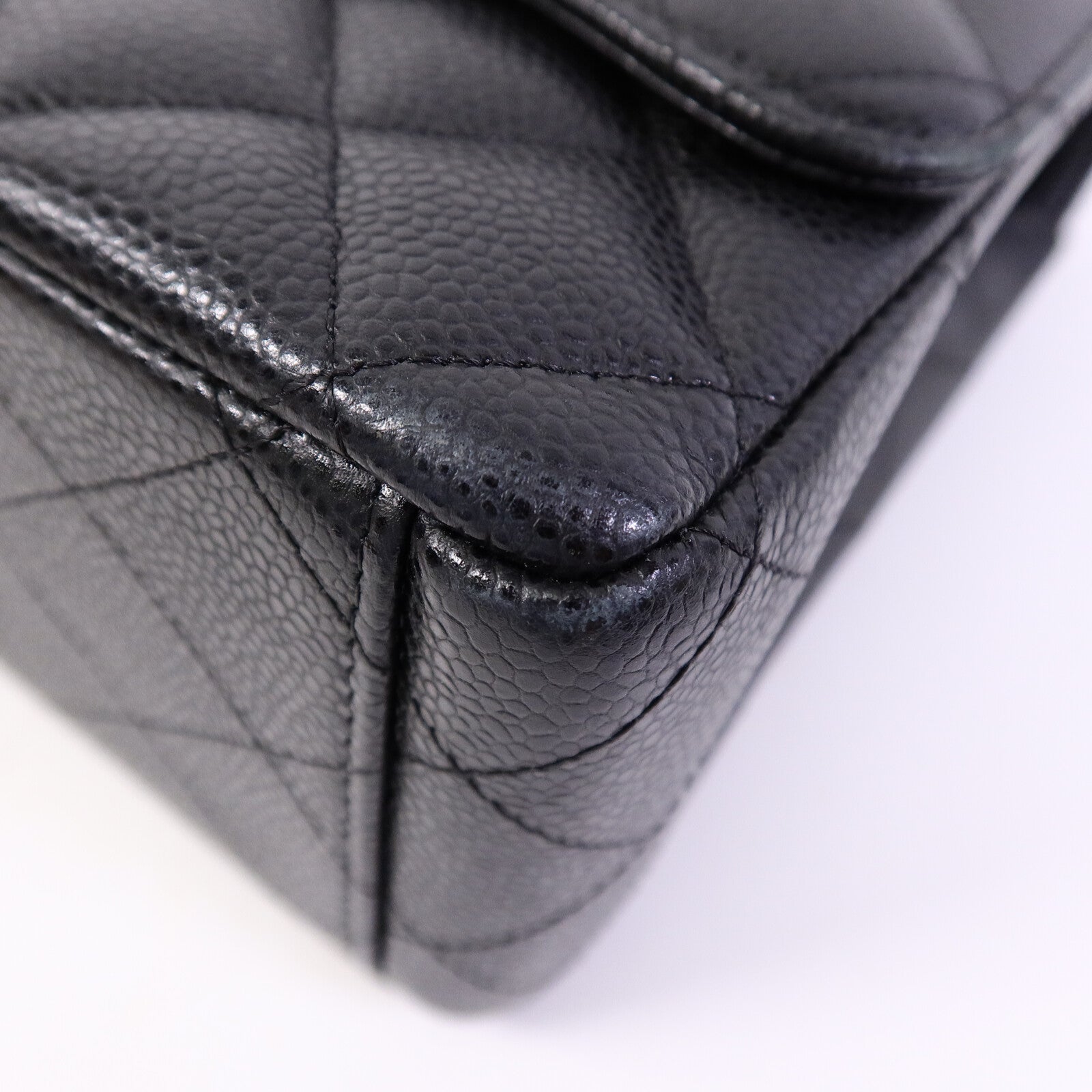 CHANEL 牛皮皮革Maxi Classic鏈帶手挽肩背兩用袋