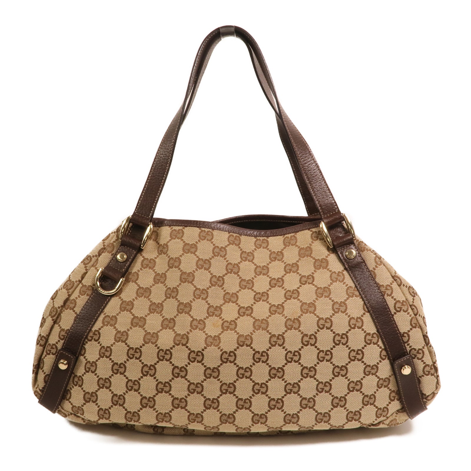 GUCCI 帆布Shoulder Bag金扣肩背袋