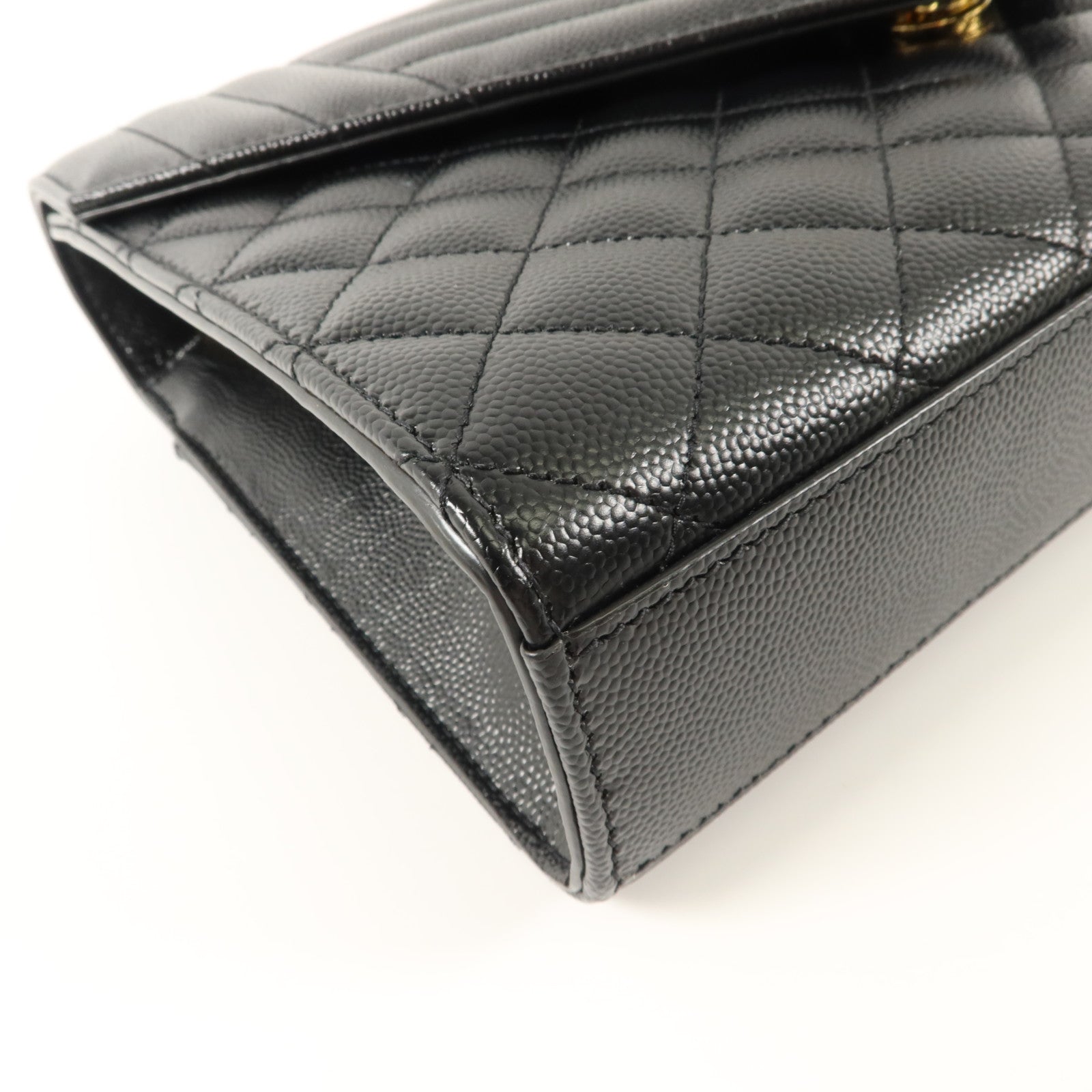 SAINT LAURENT 牛皮皮革Envelope Medium鏈帶肩背袋