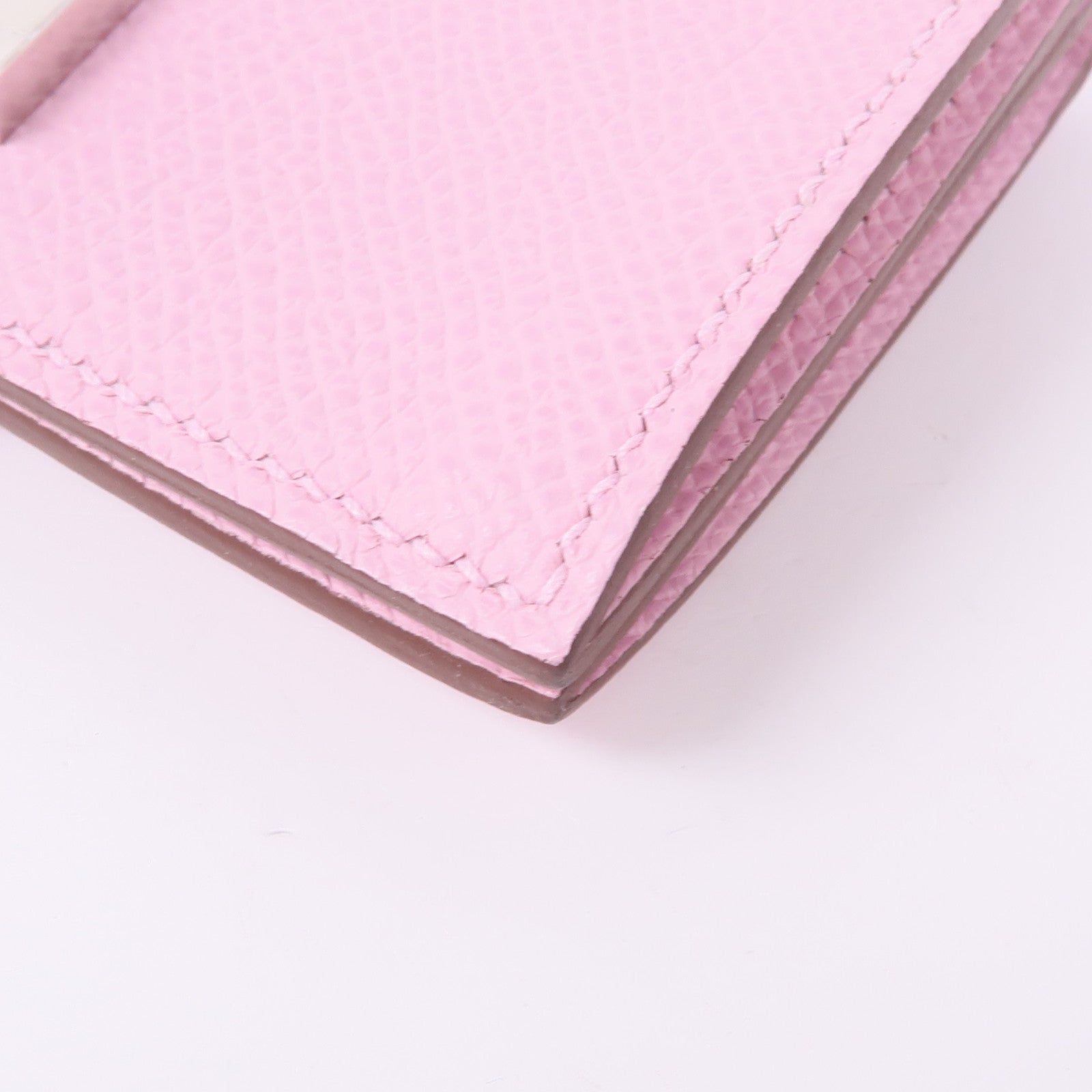 HERMES Epsom皮革Bearn Mini Wallet錢包Mauve Pale