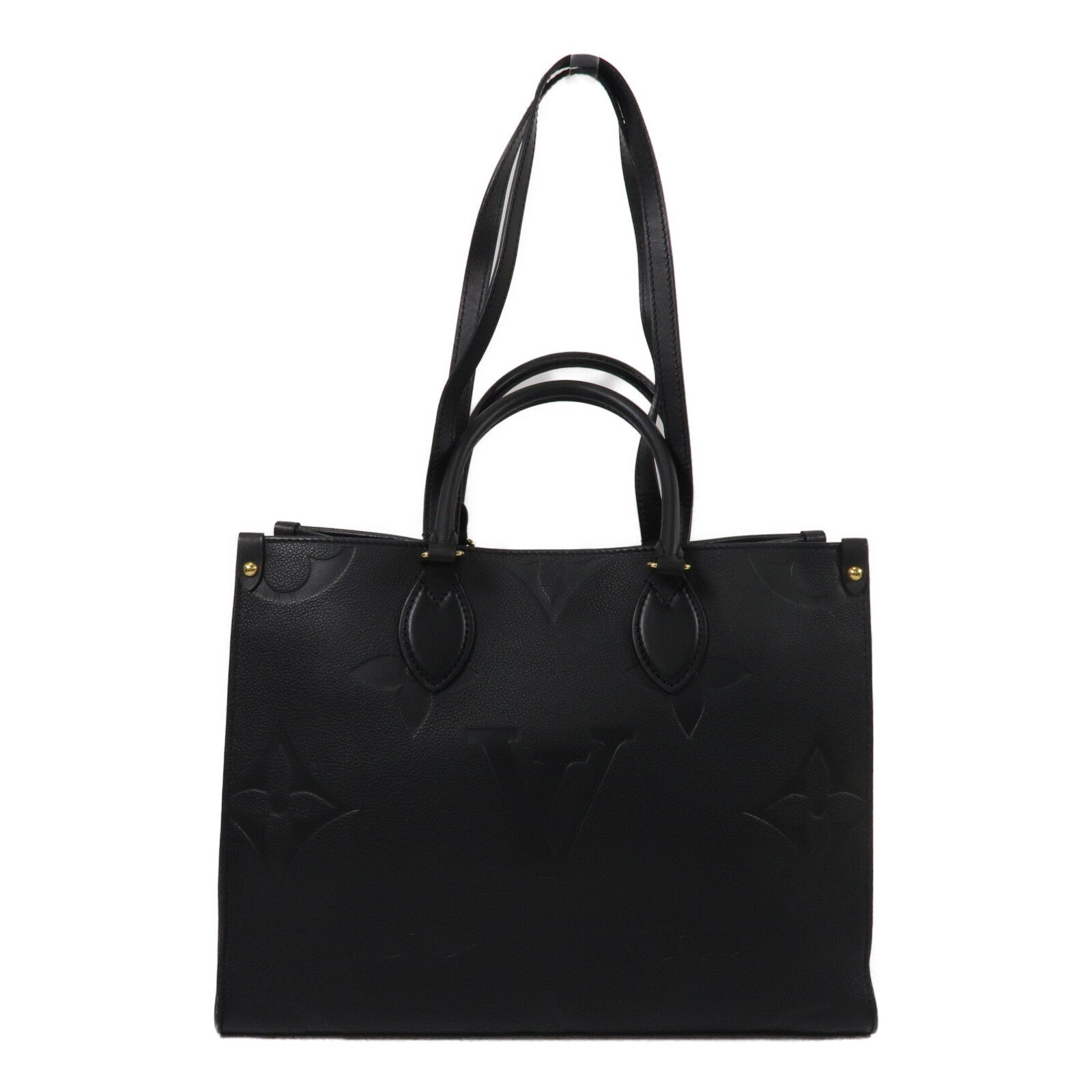 LOUIS VUITTON Monogram Empreinte On The Go MM手挽肩背兩用袋