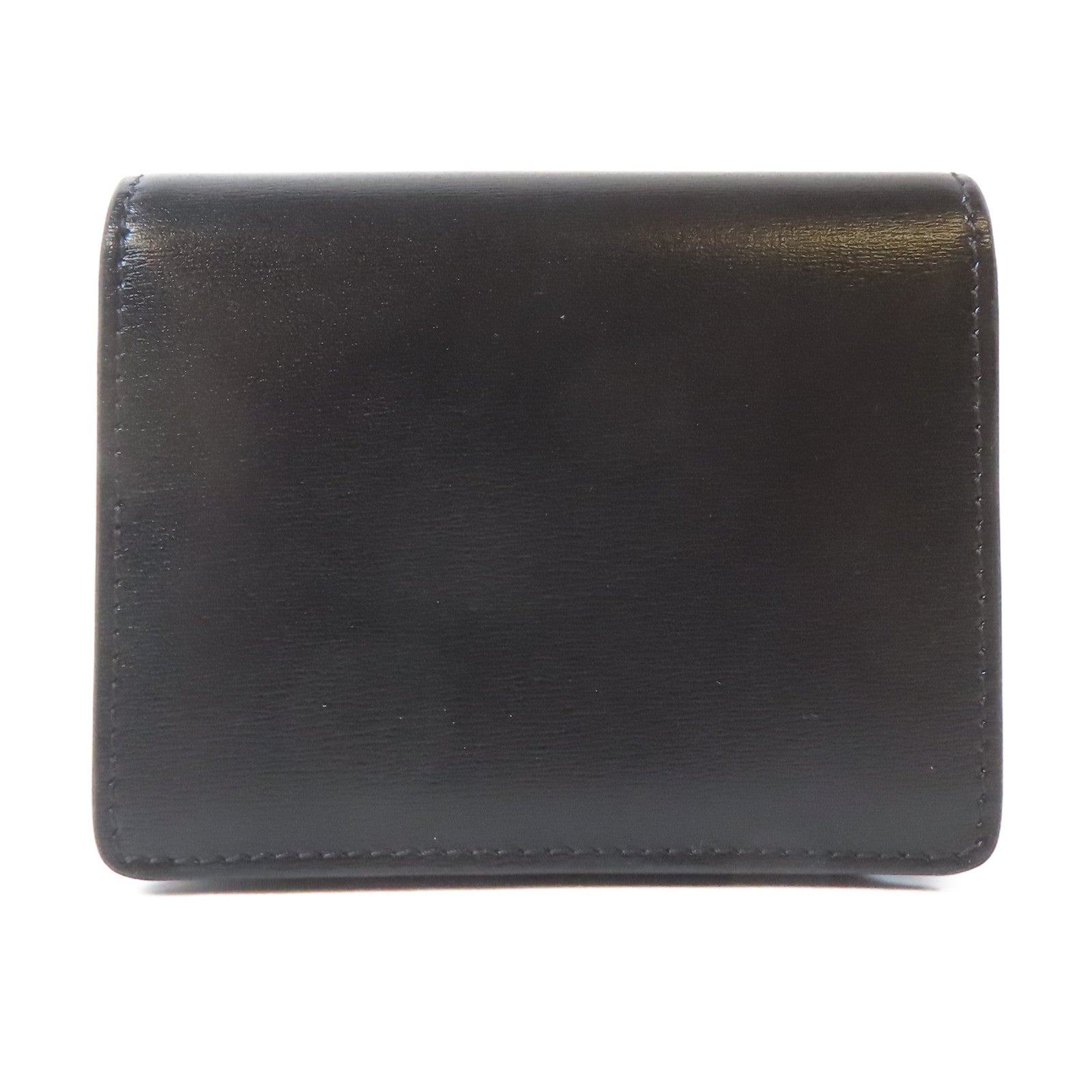 CELINE 牛皮皮革Card Case金扣卡片套黑色