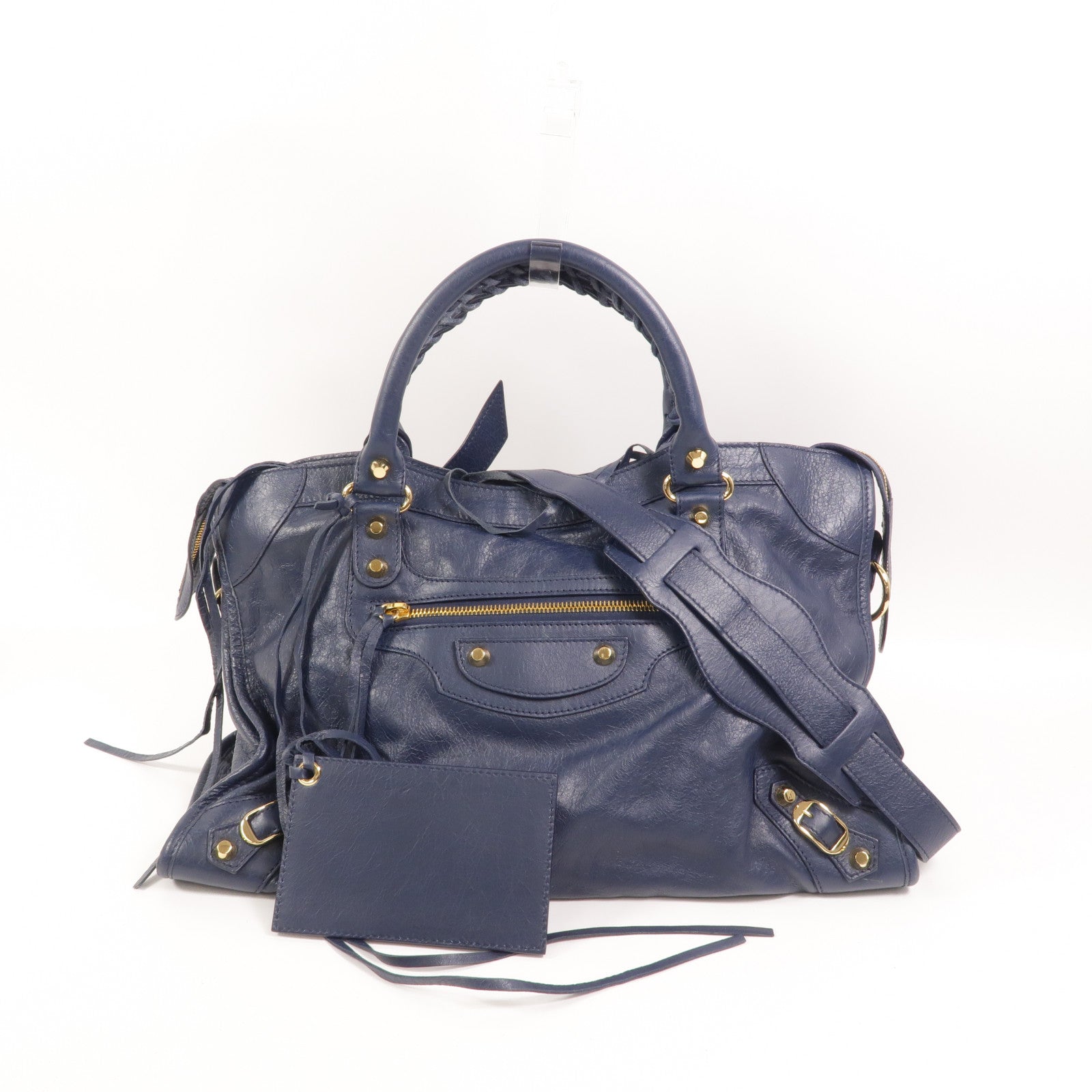 BALENCIAGA 牛皮皮革City手挽肩背兩用袋