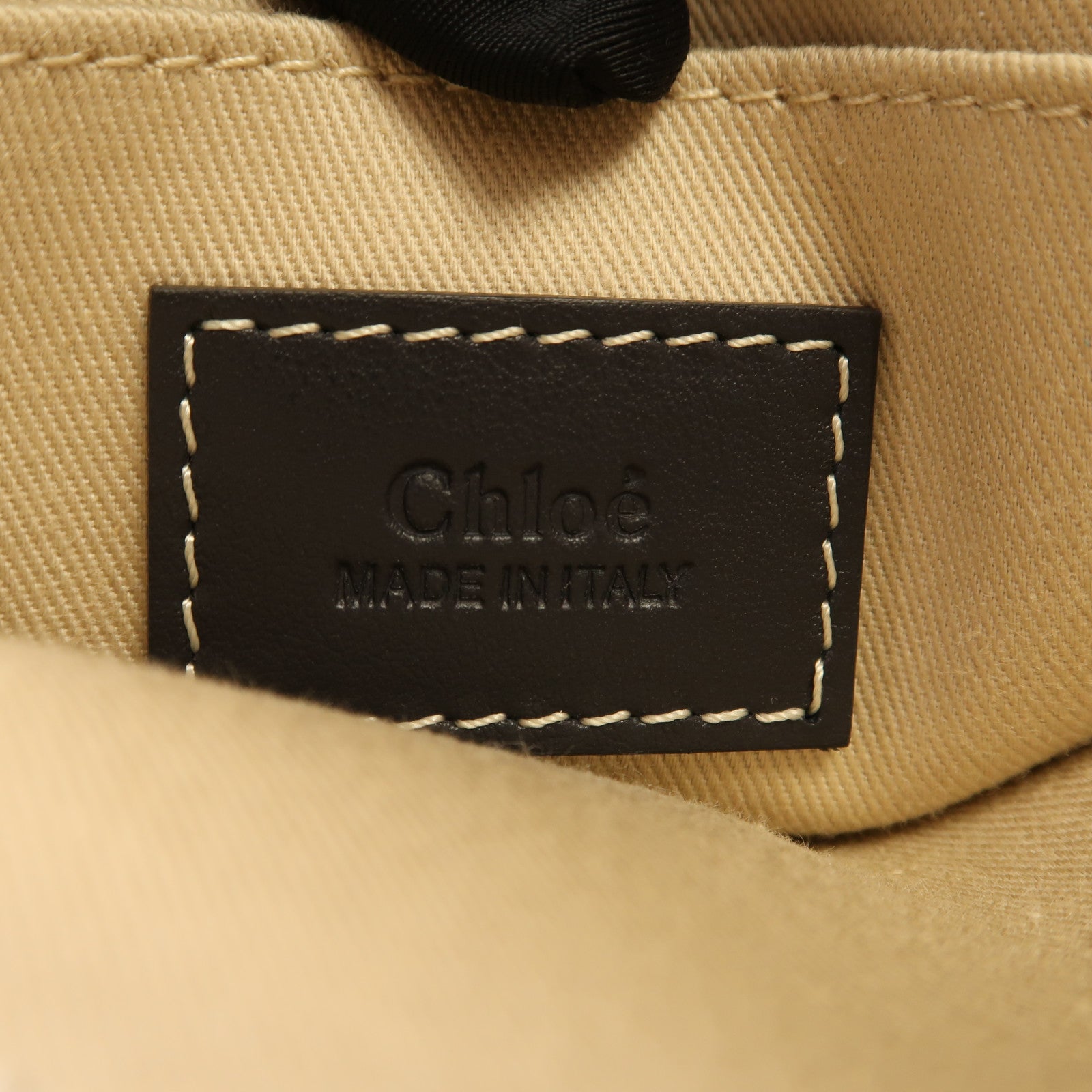 Chloe 帆布Woody Small銀扣手挽肩背兩用袋