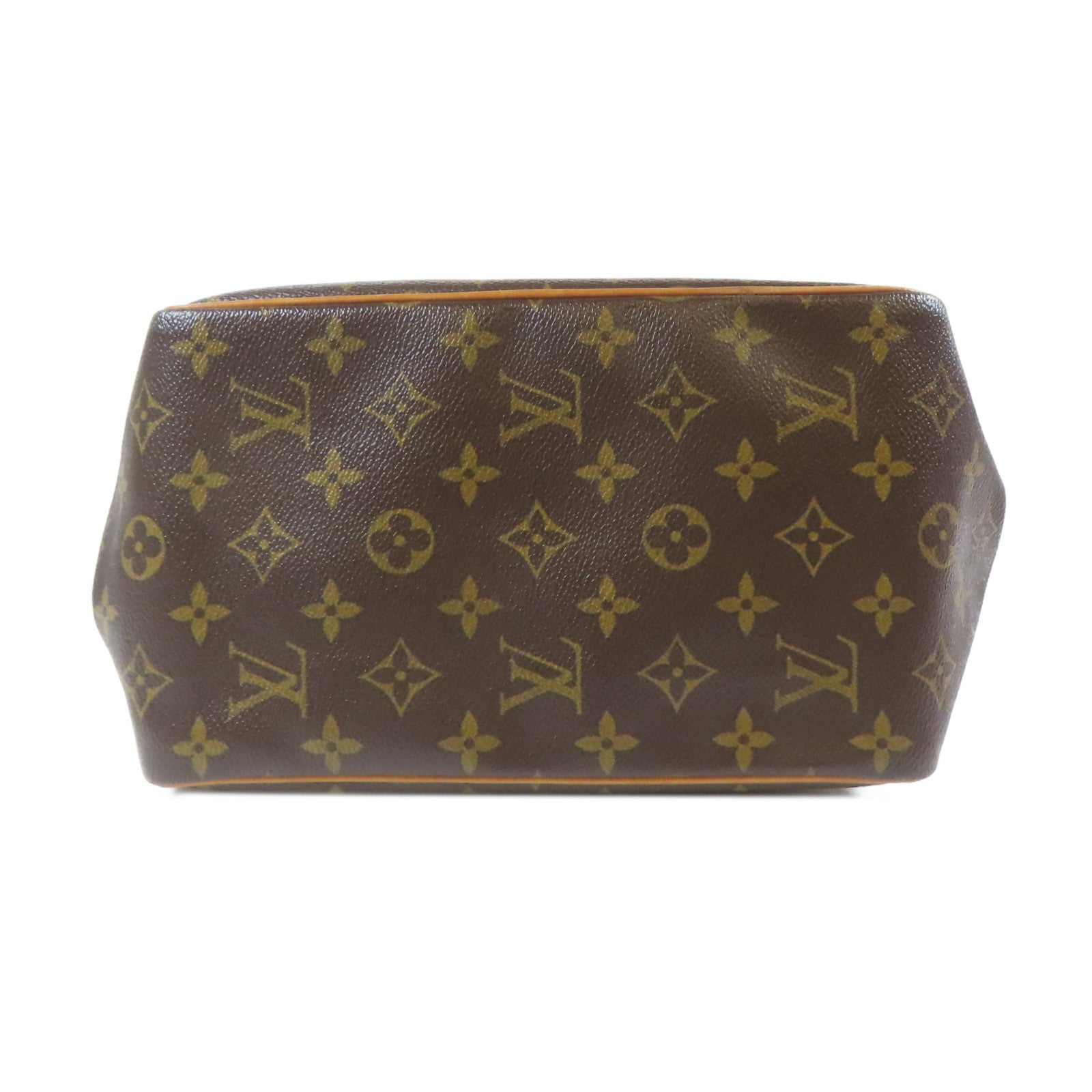 LOUIS VUITTON Monogram Batignolles金扣手挽袋啡色