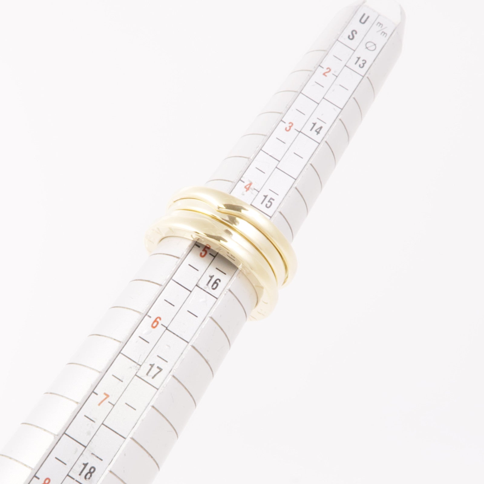 BVLGARI 18K黃金B-zero1 2 Bands戒指Bvlgari#49/US#4.75