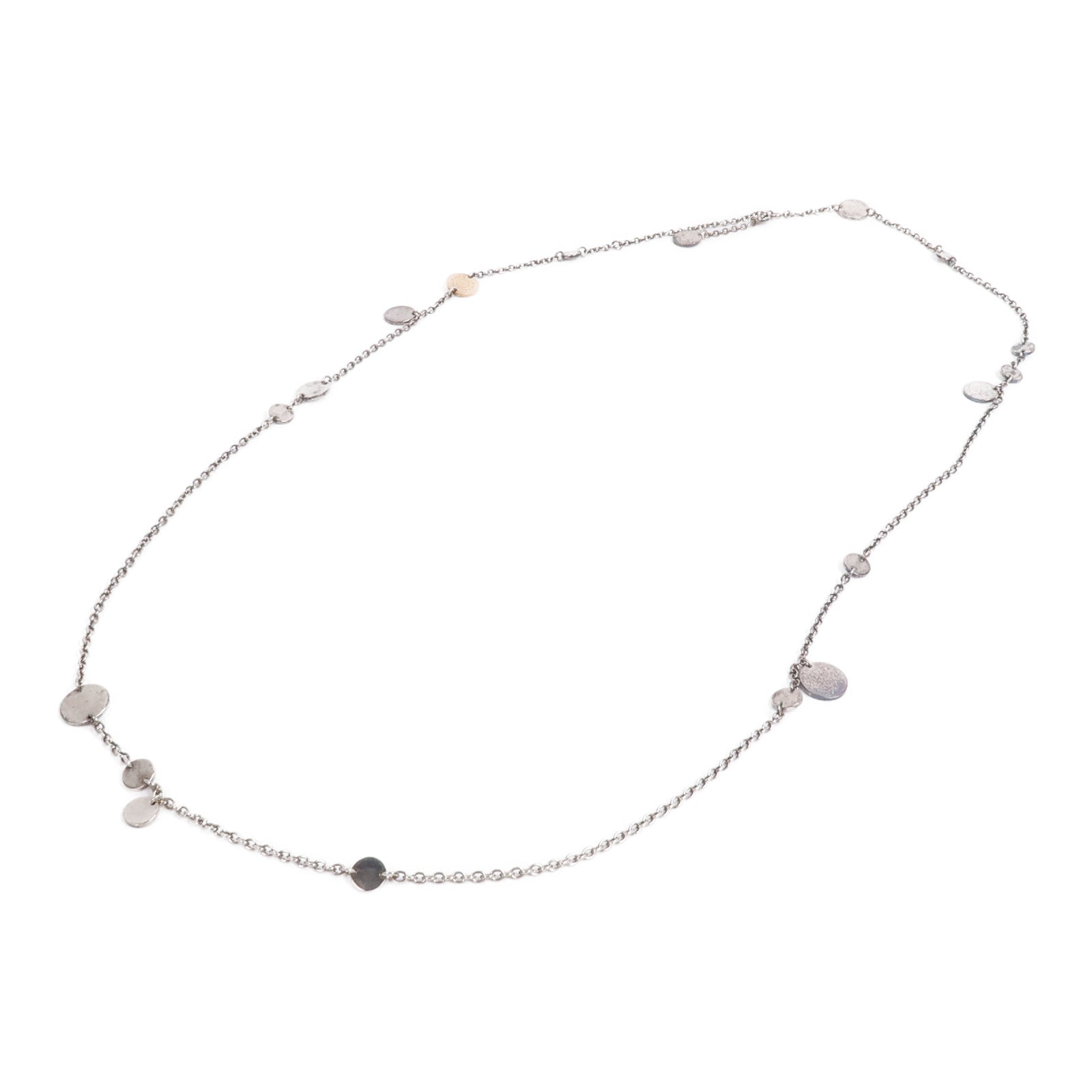 HERMES 18K玫瑰金/925純銀Collier Confettis Necklace項鍊