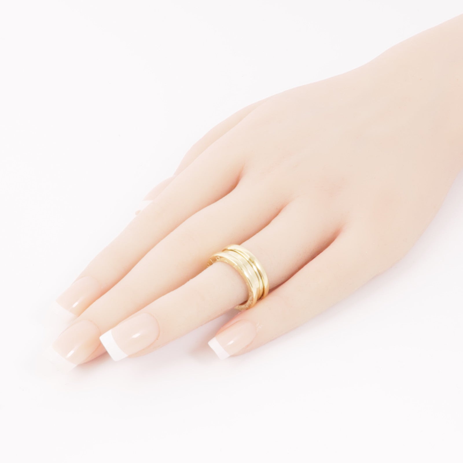 BVLGARI 18K黃金B-zero1 2 Bands戒指Bvlgari#49/US#4.75