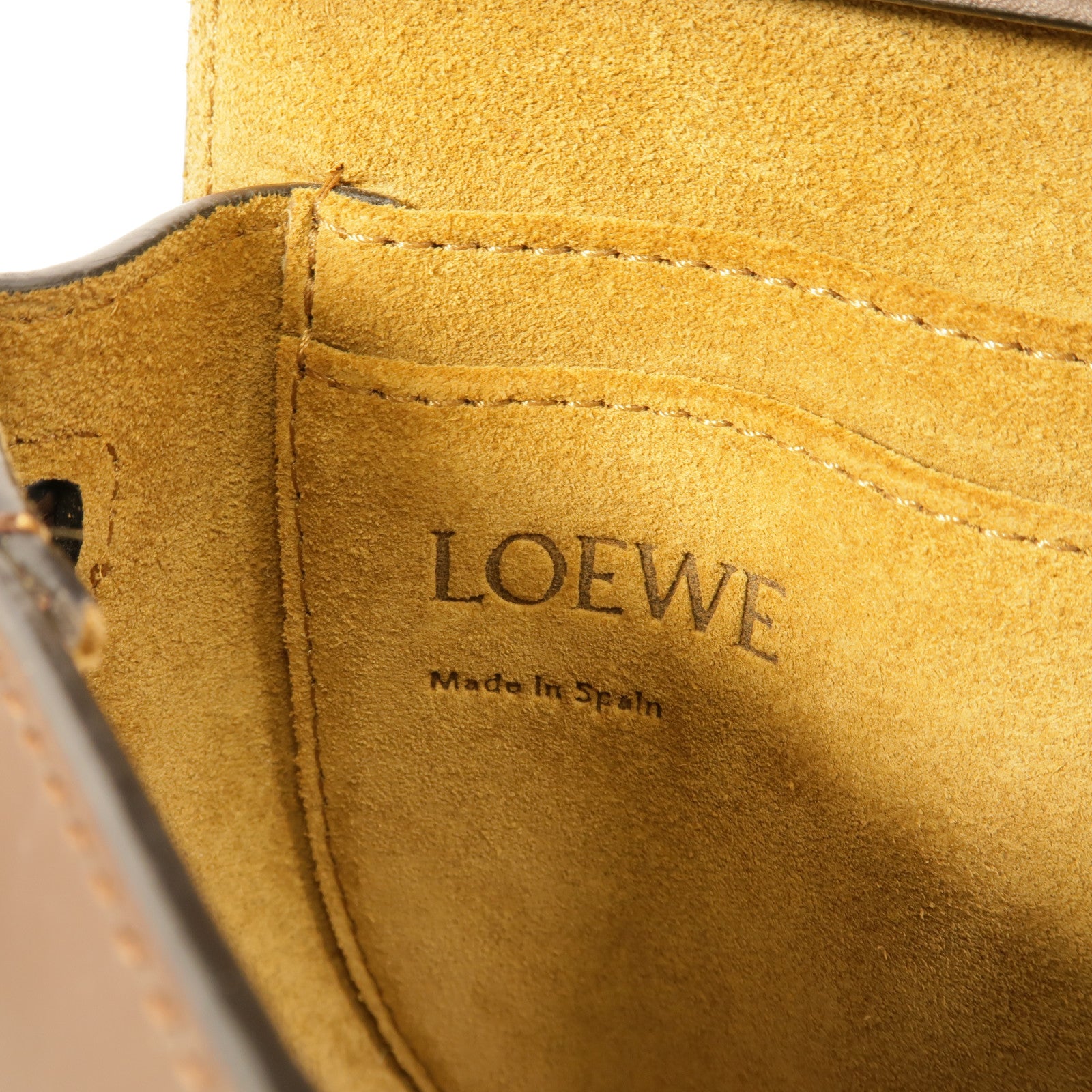 LOEWE 牛皮皮革Mini Gate肩背袋
