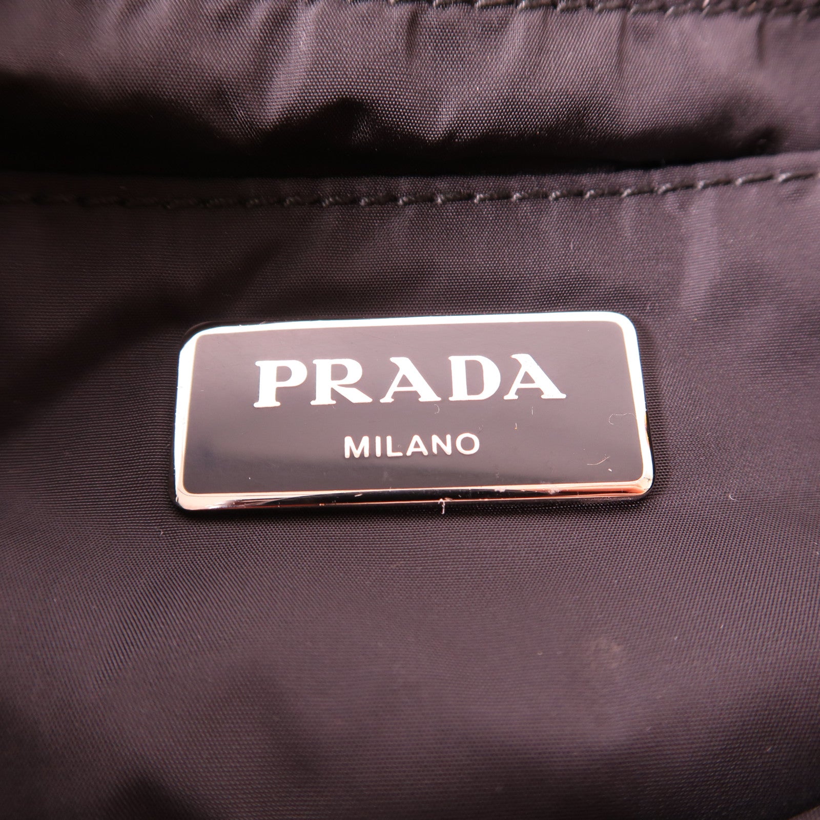 PRADA 尼龍2 Way Shoulder銀扣手挽肩背兩用袋