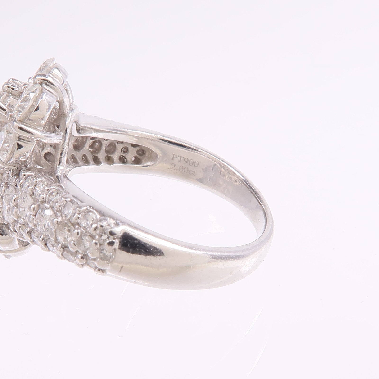 JEWELRY 【激減優惠】PT900鉑金Diamond Ring鑽石戒指US#5