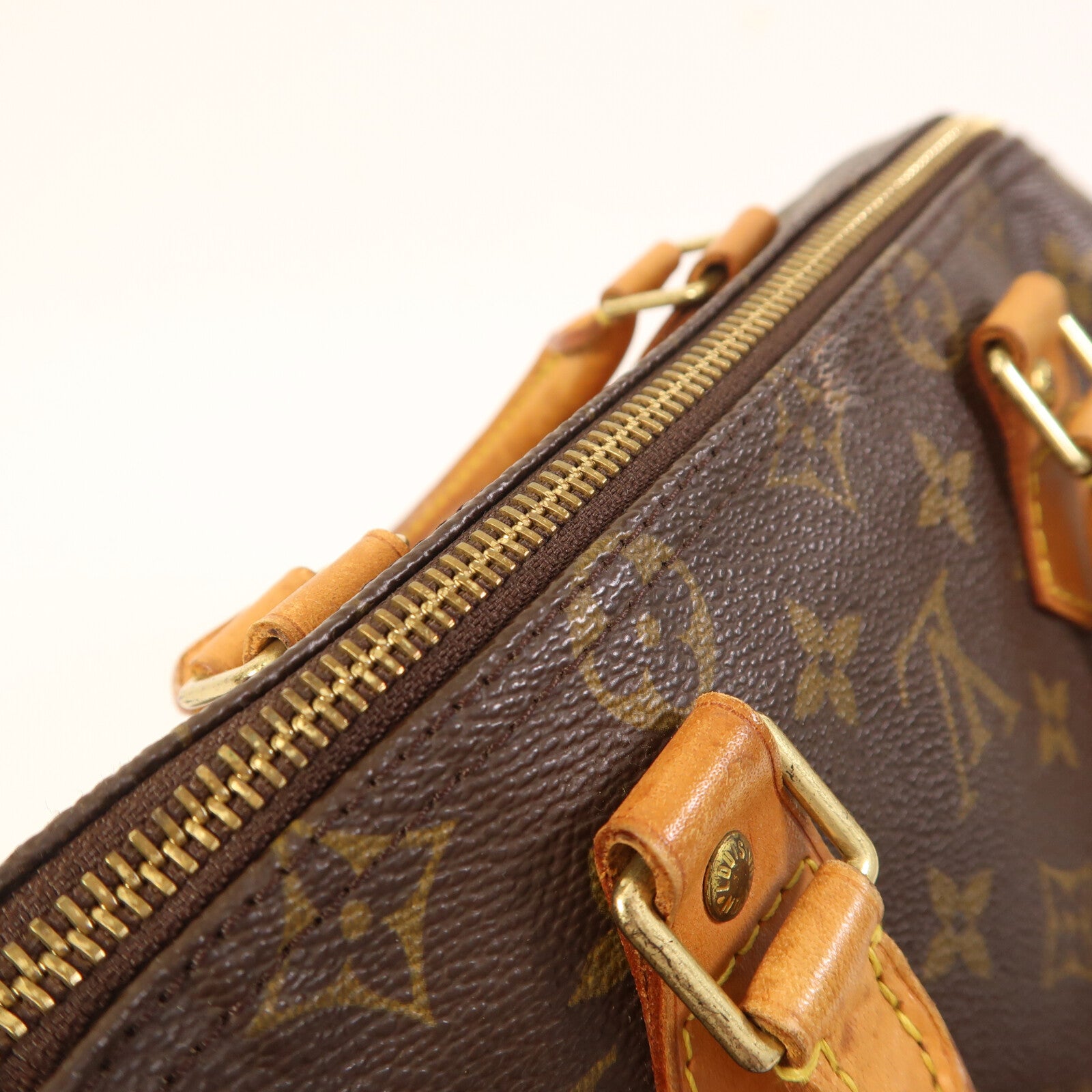 LOUIS VUITTON Monogram Speedy 25金扣手挽袋