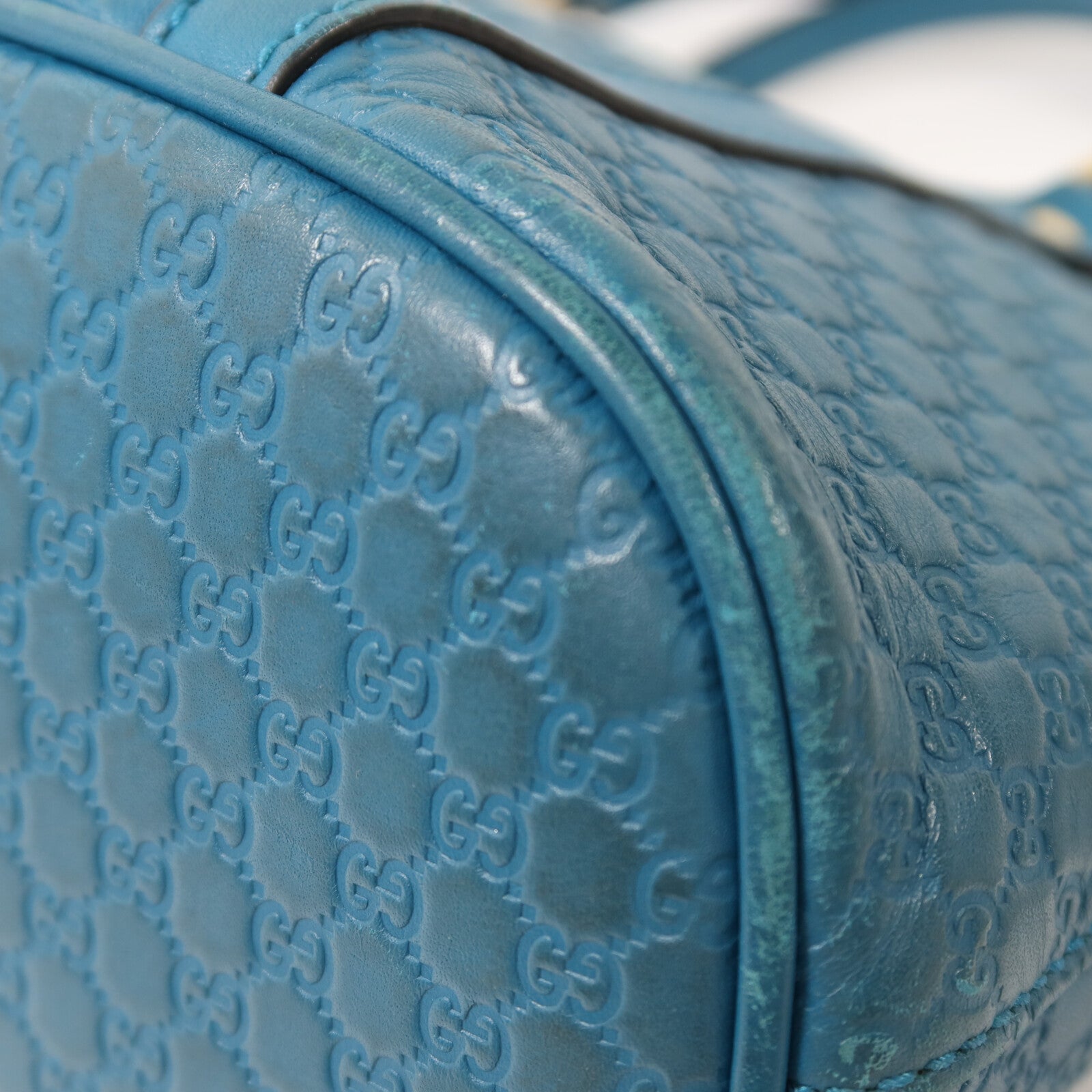 GUCCI 牛皮皮革Mini Dome金扣手挽肩背兩用袋