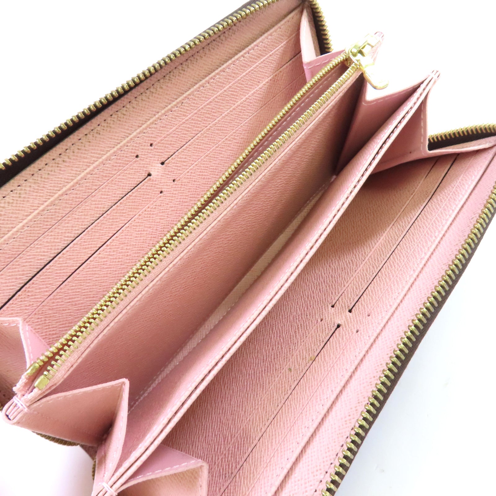 LOUIS VUITTON Monogram Zippy Long Wallet金扣拉鏈長錢包啡色