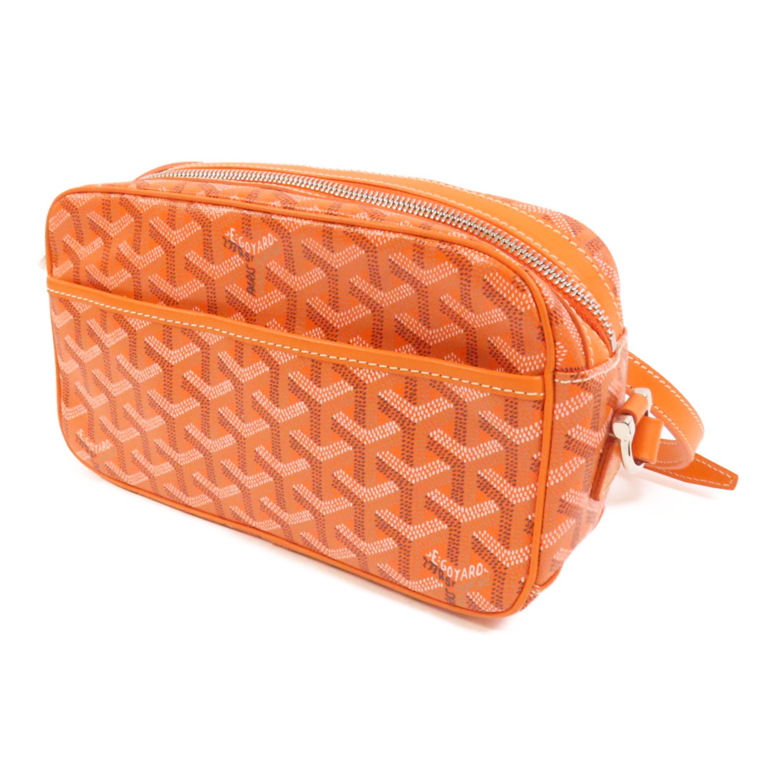 GOYARD 【激減優惠】塗層帆布Cap-Vert銀扣肩背袋