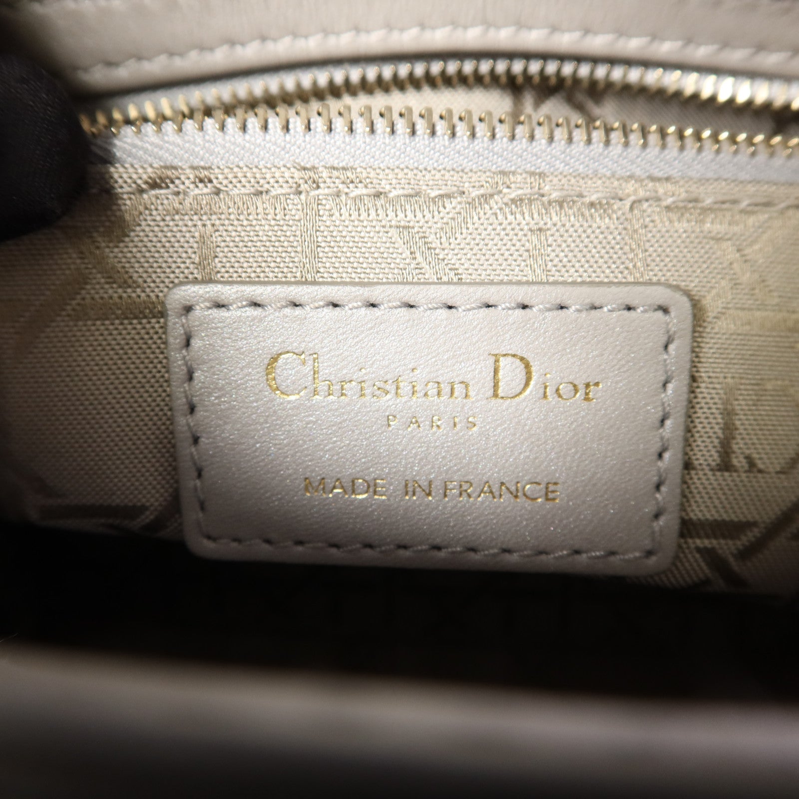Dior 羊皮皮革Lady Dior Mini金扣手挽肩背兩用袋