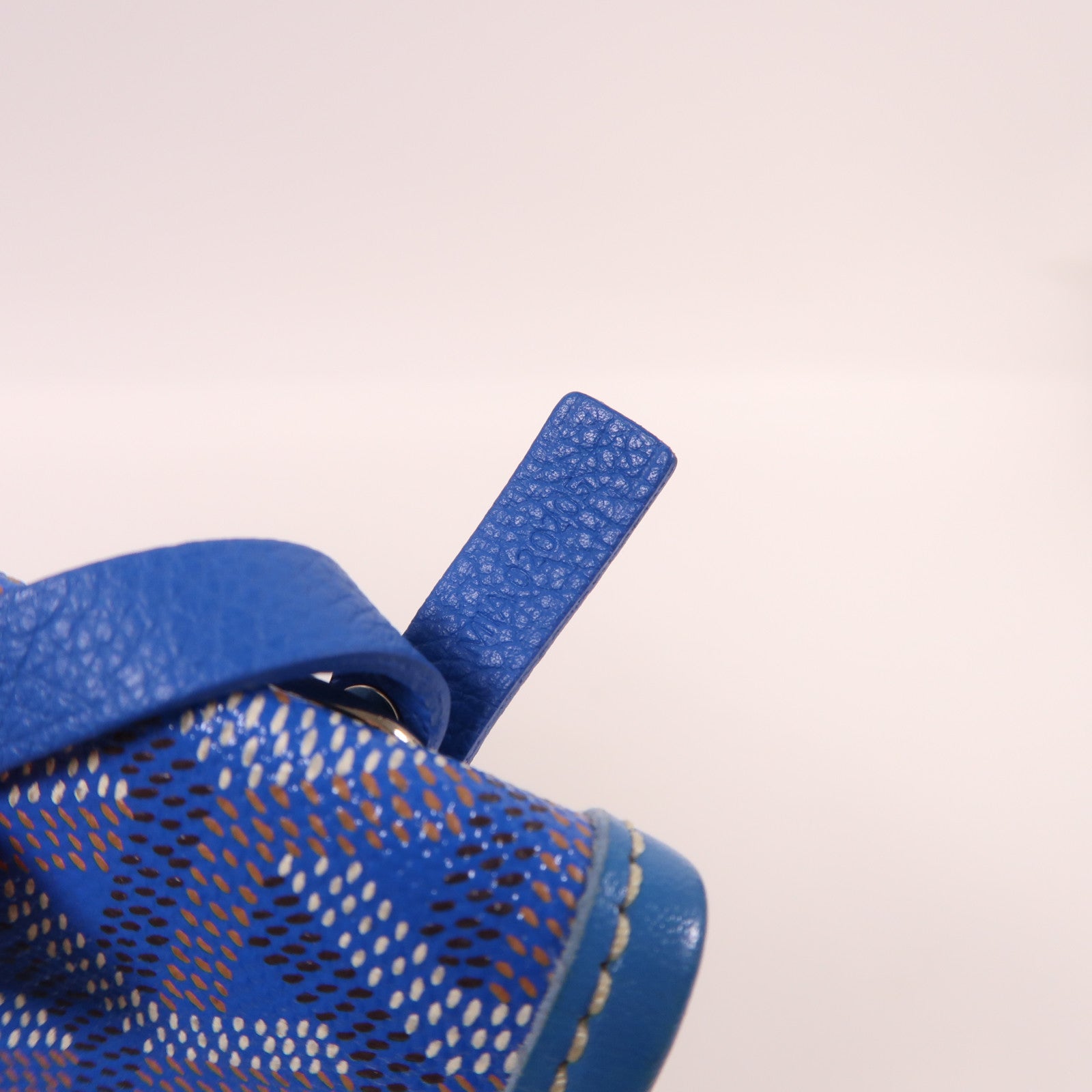 GOYARD 塗層帆布Saint Louis PM銀扣肩背袋藍色