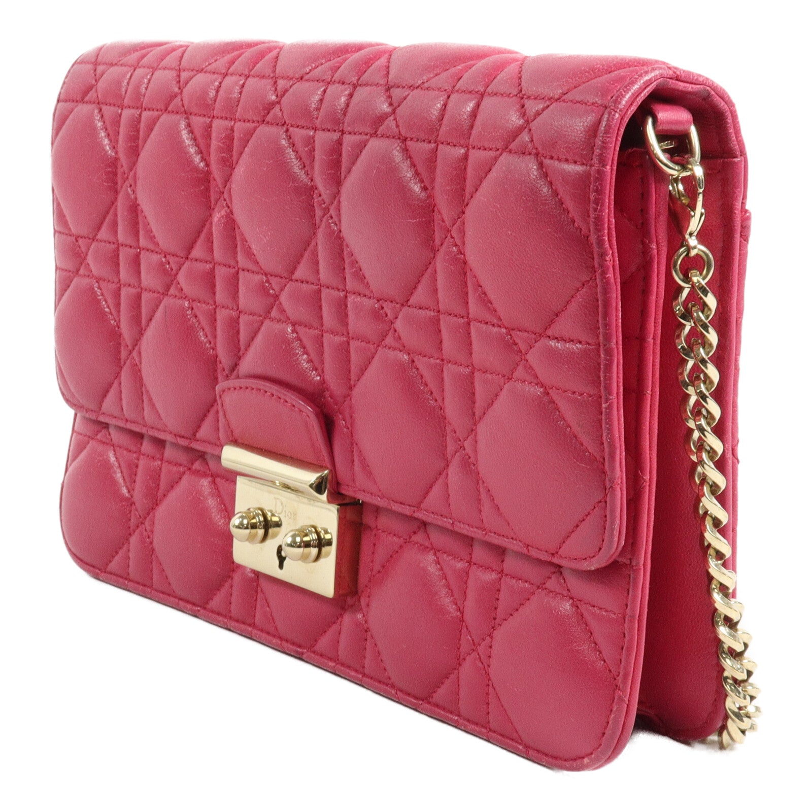 Dior 羊皮皮革Miss Dior Promenade Pouch鏈帶肩背袋
