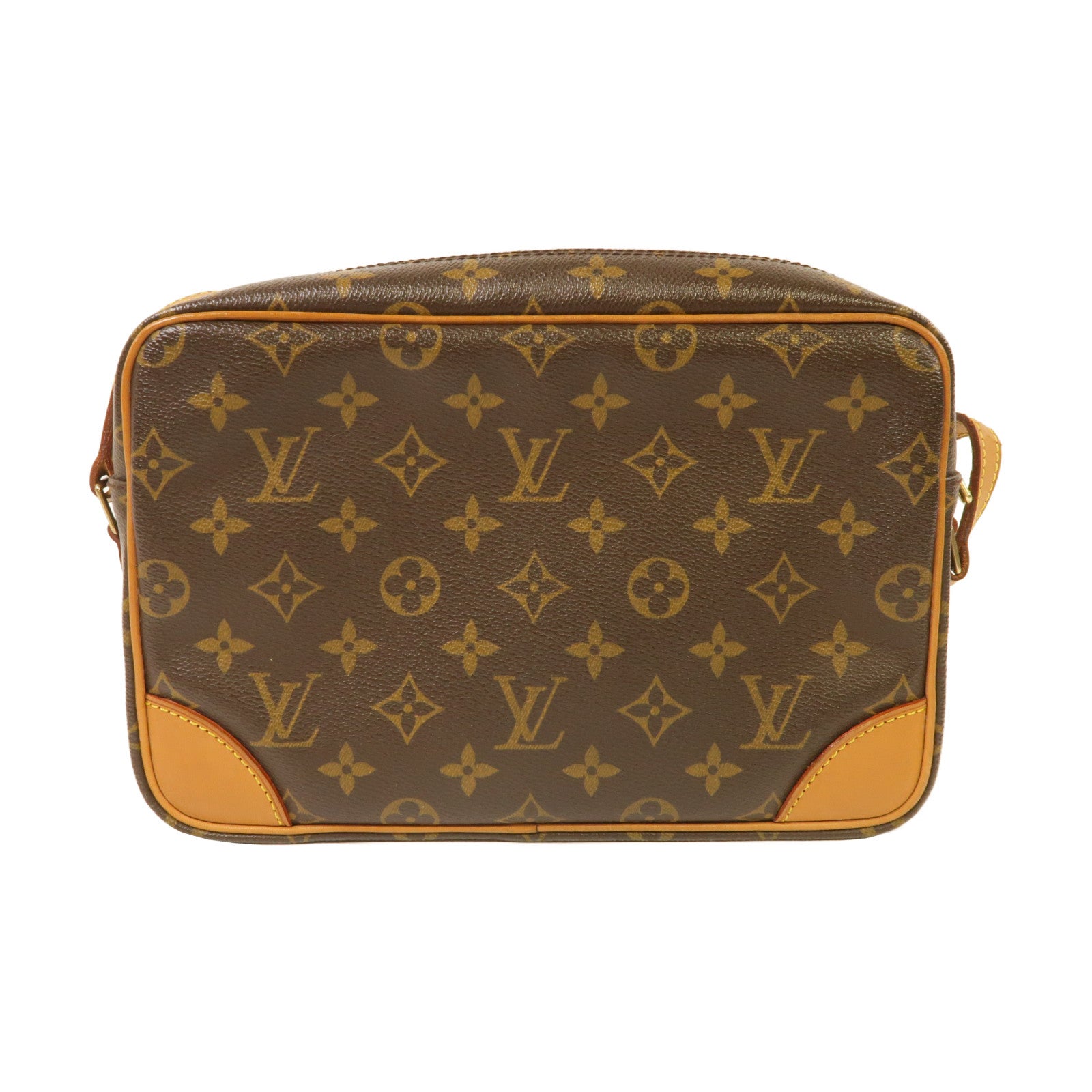 LOUIS VUITTON Monogram Trocadero 30金扣肩背袋啡色