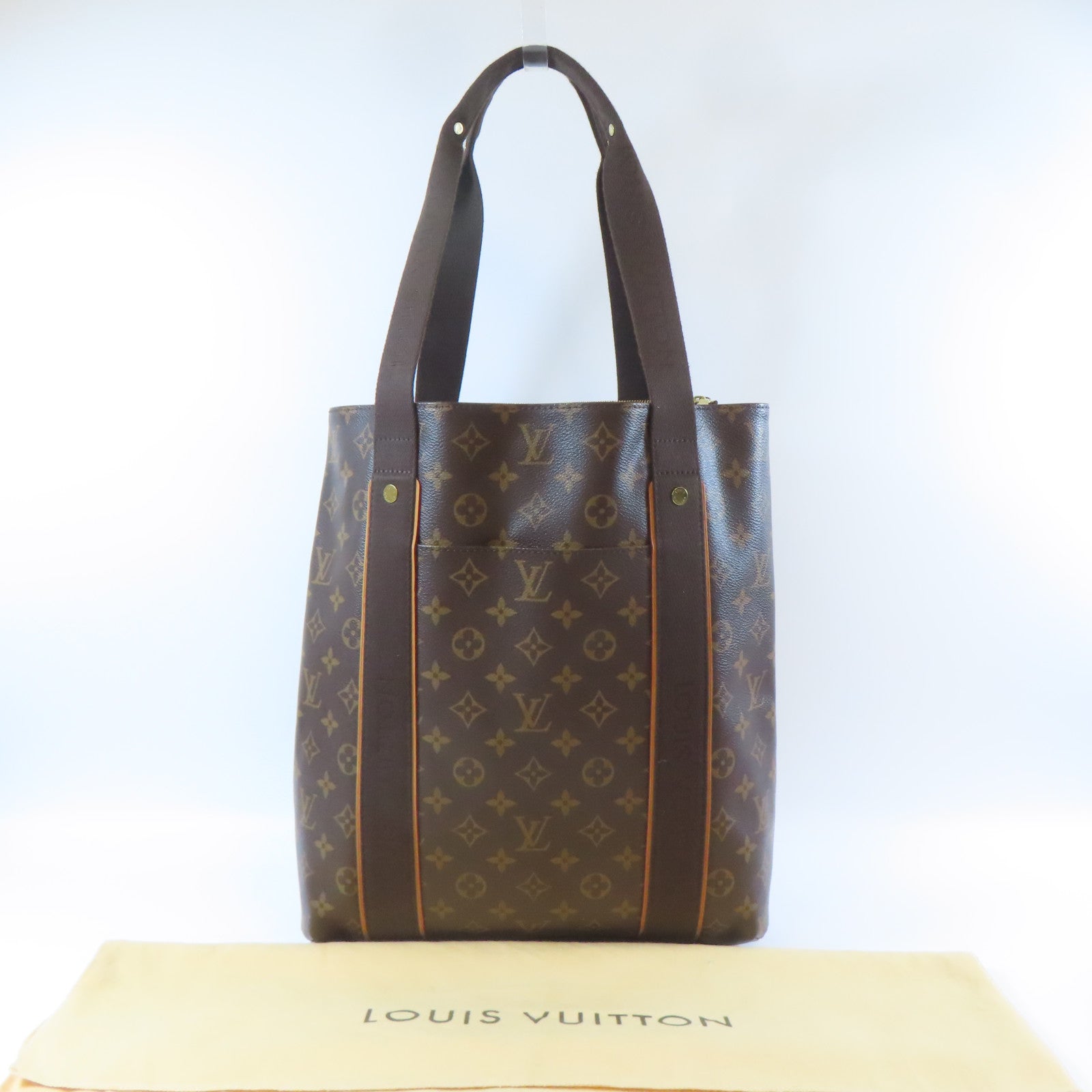 LOUIS VUITTON 【激減優惠】Monogram Cabas Beaubourg金扣肩背袋啡色