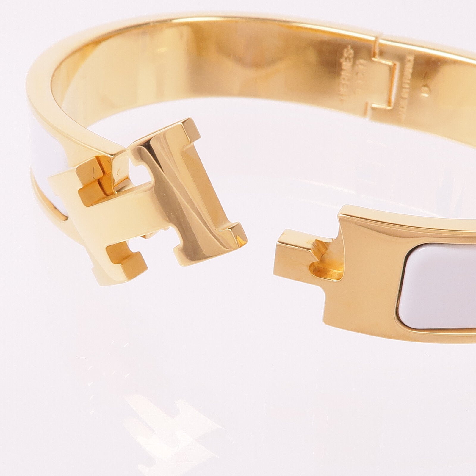 HERMES 琺瑯/金屬Clic H手鐲