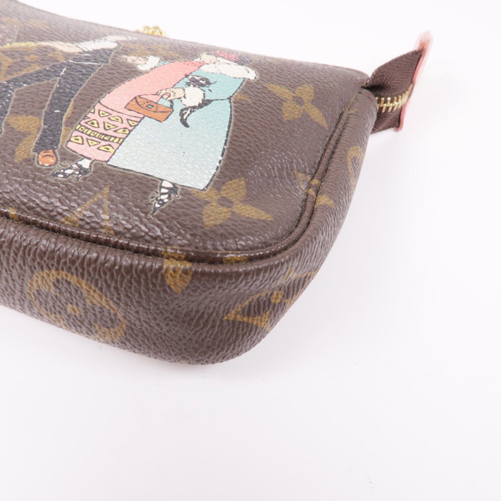 LOUIS VUITTON Monogram Pochette Accessoires金扣手挽袋