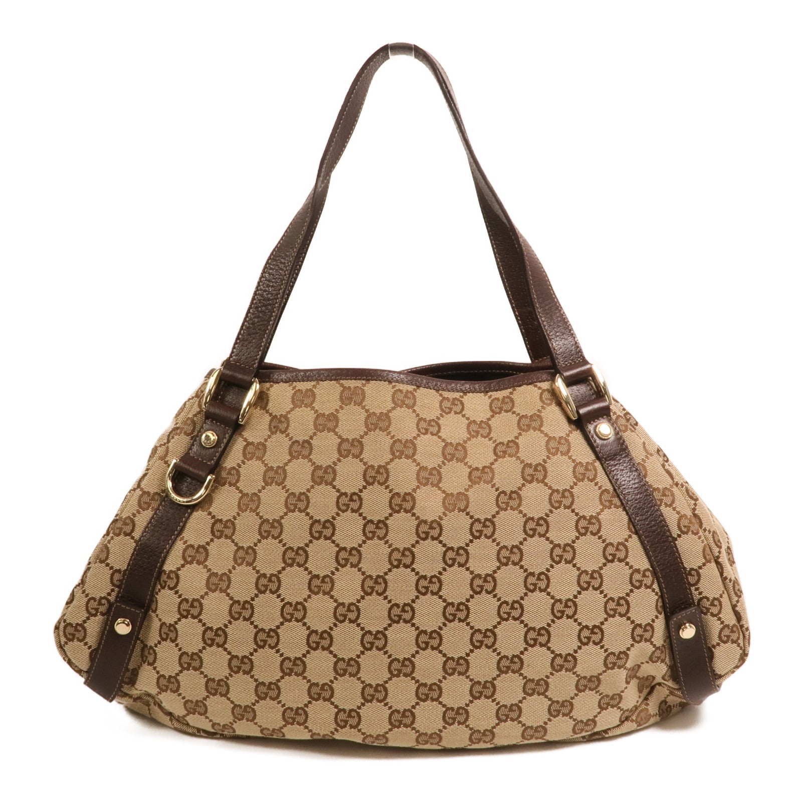 GUCCI 帆布Shoulder Bag金扣肩背袋