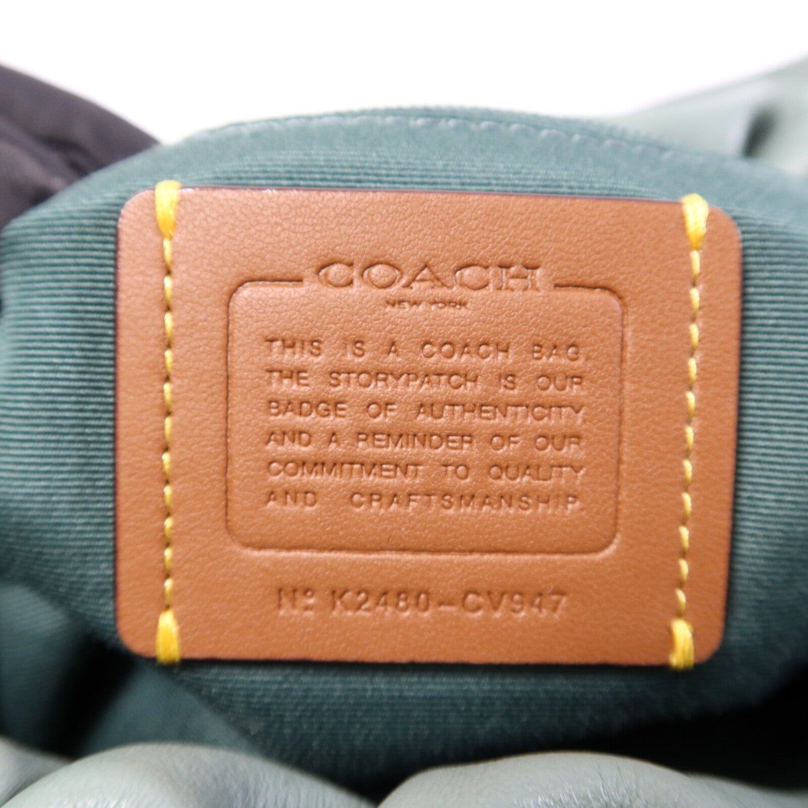 COACH 牛皮皮革Tote Bag金扣手挽袋
