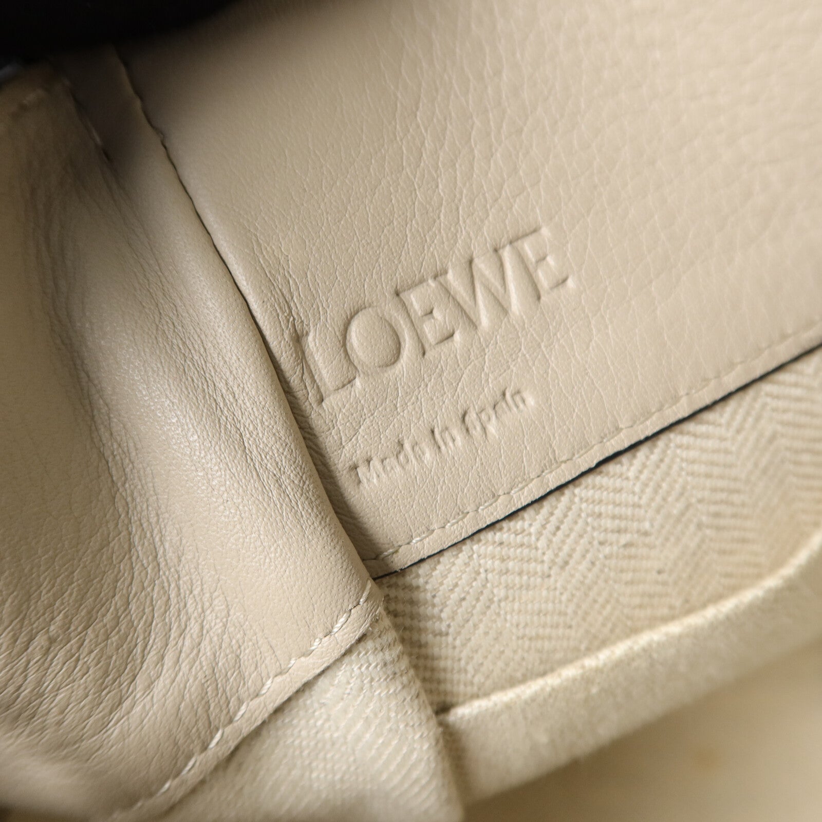 LOEWE 帆布/牛皮皮革Mini Hammock手挽肩背兩用袋