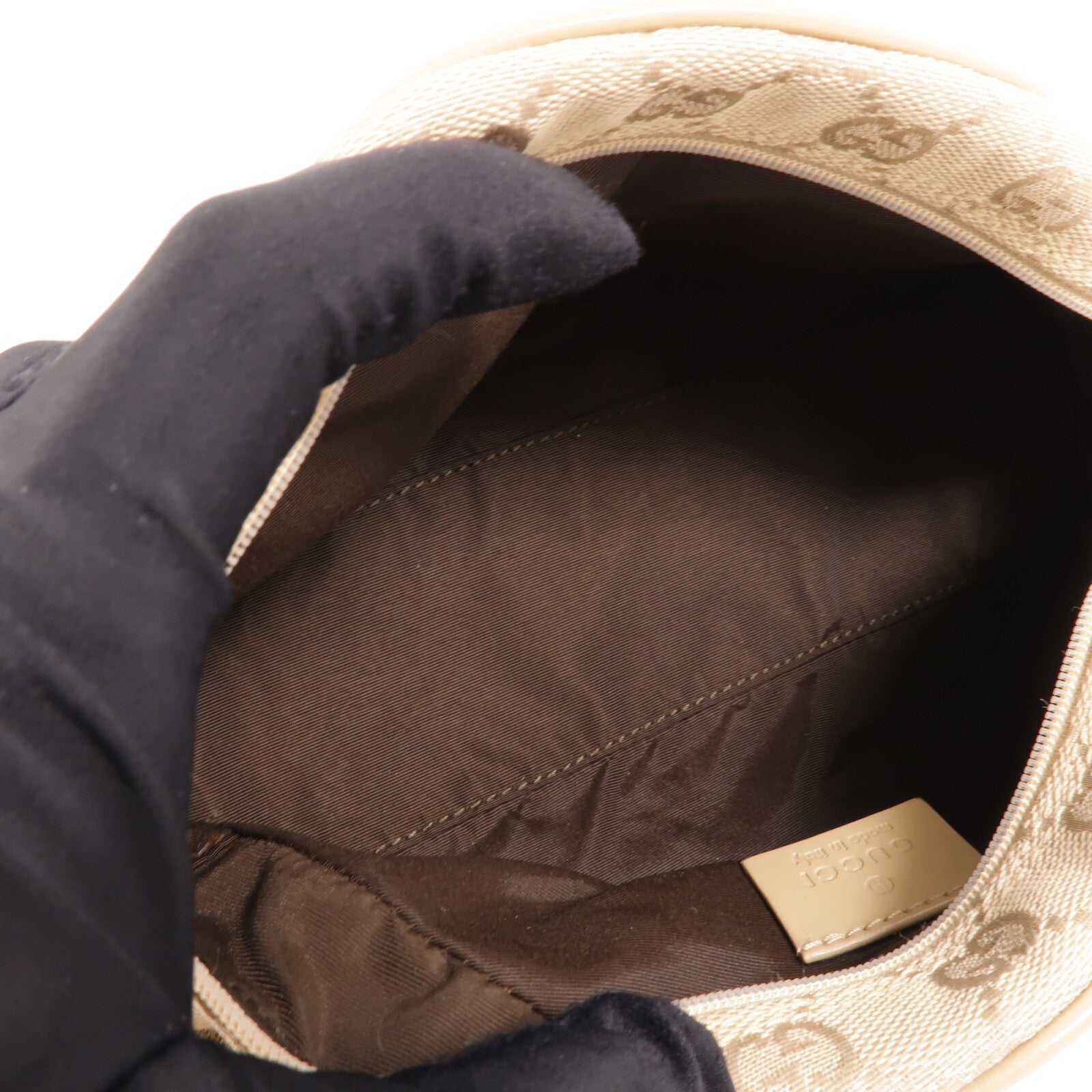 GUCCI 帆布Half Moon GG Canvas Shoulder Bag肩背袋