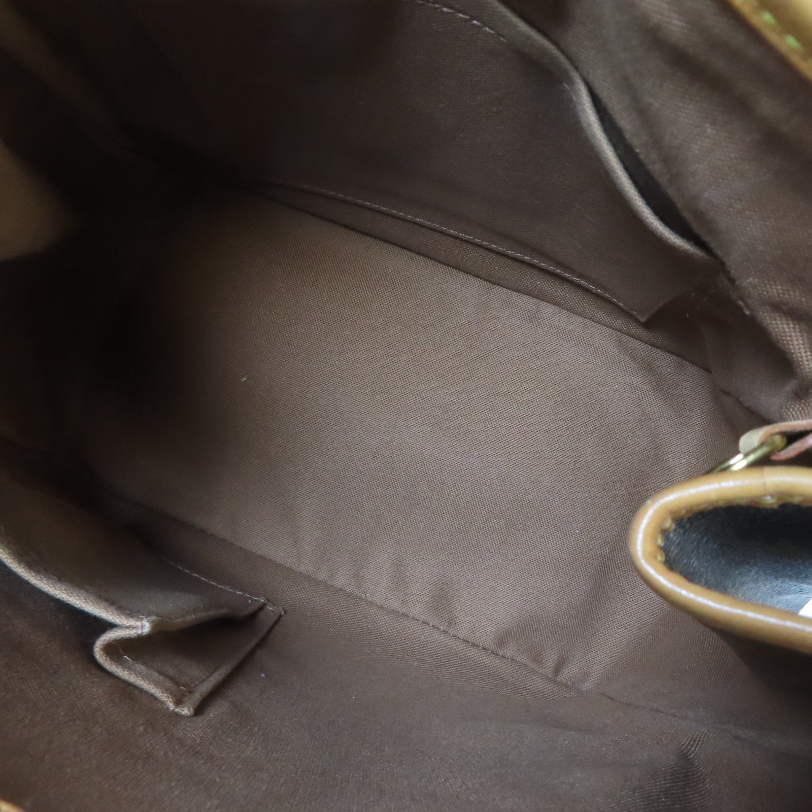 LOUIS VUITTON Monogram Batignolles金扣手挽袋啡色