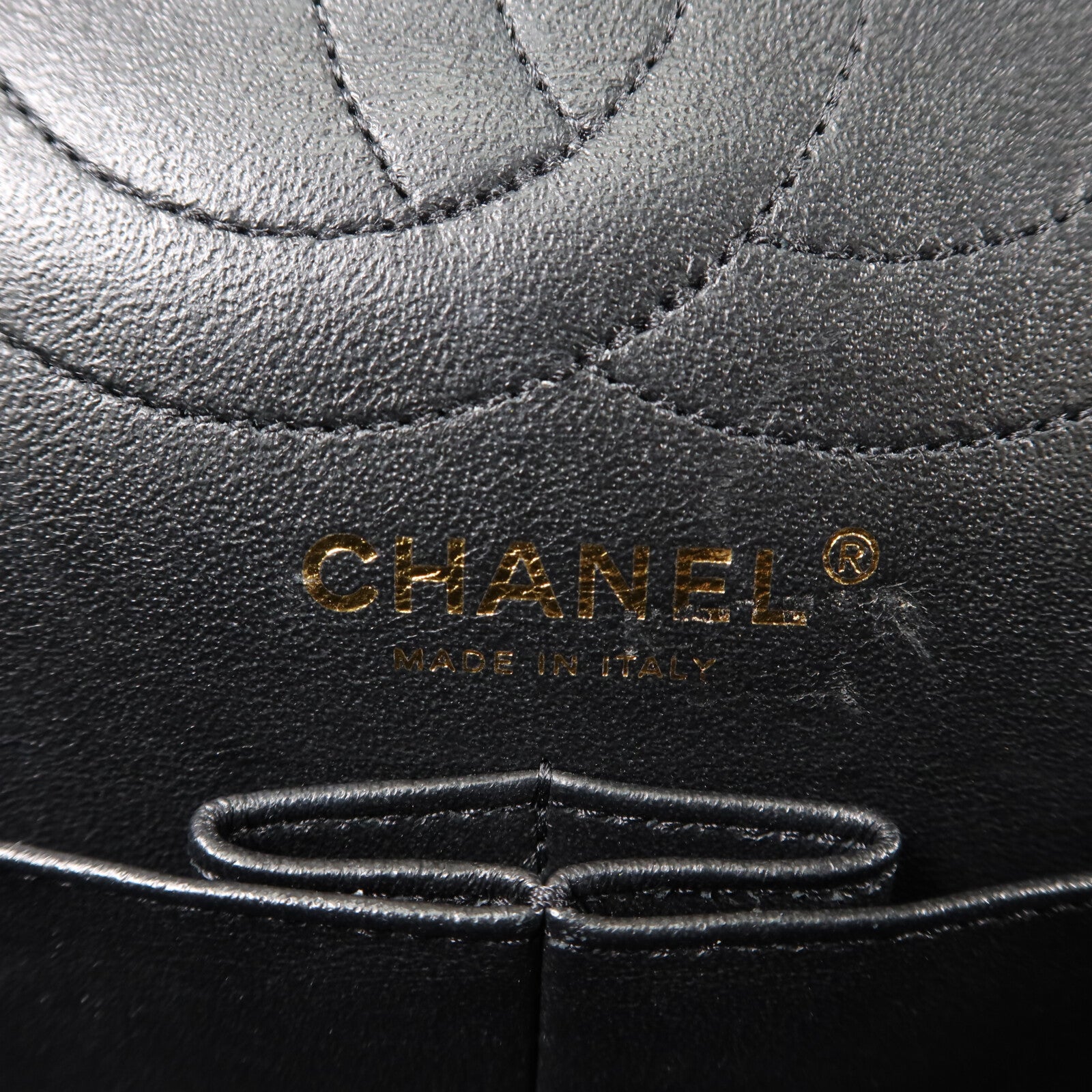 CHANEL 牛皮皮革2.55 Medium鏈帶肩背袋