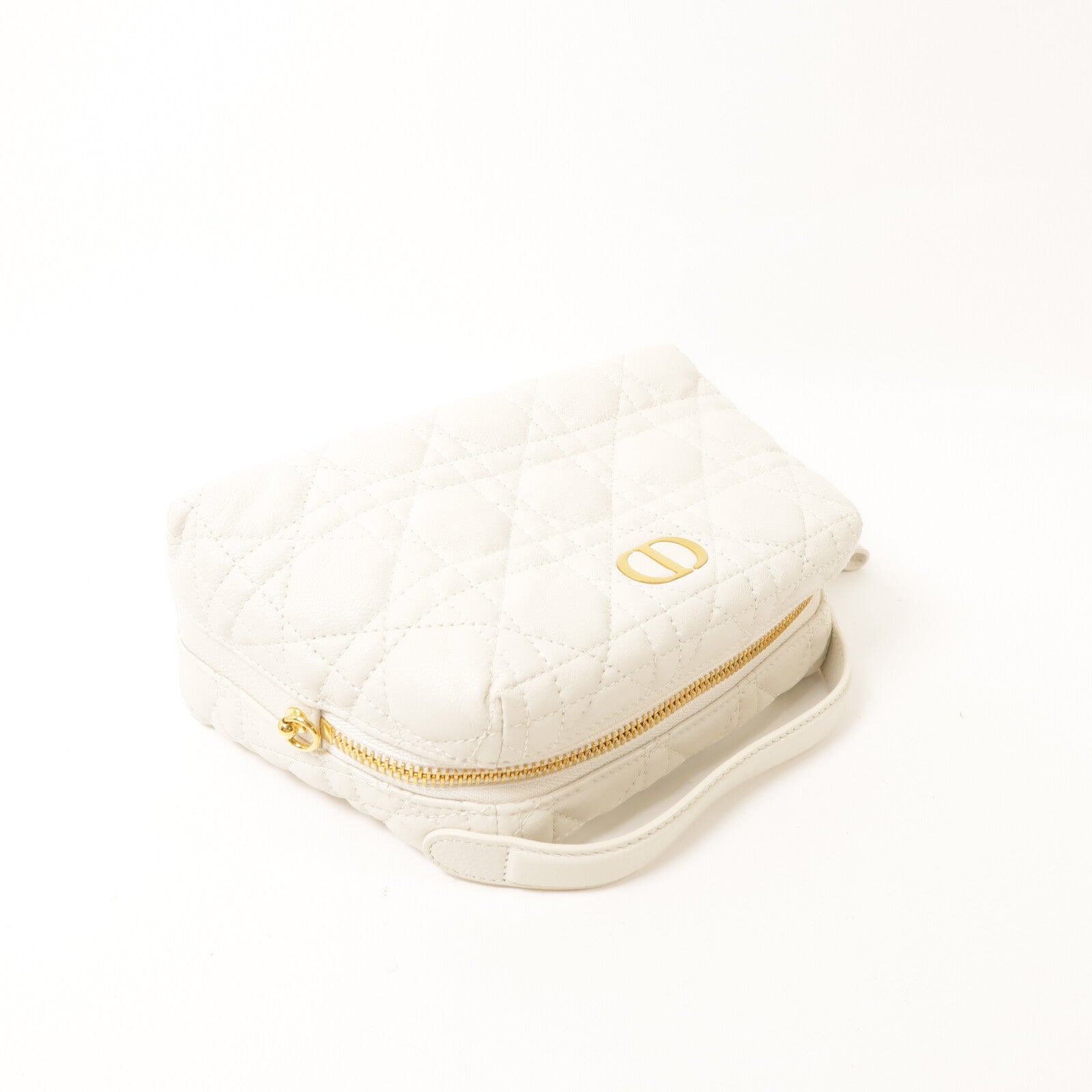 Dior 牛皮皮革Mini Caro D-Cosy鏈帶手挽肩背兩用袋