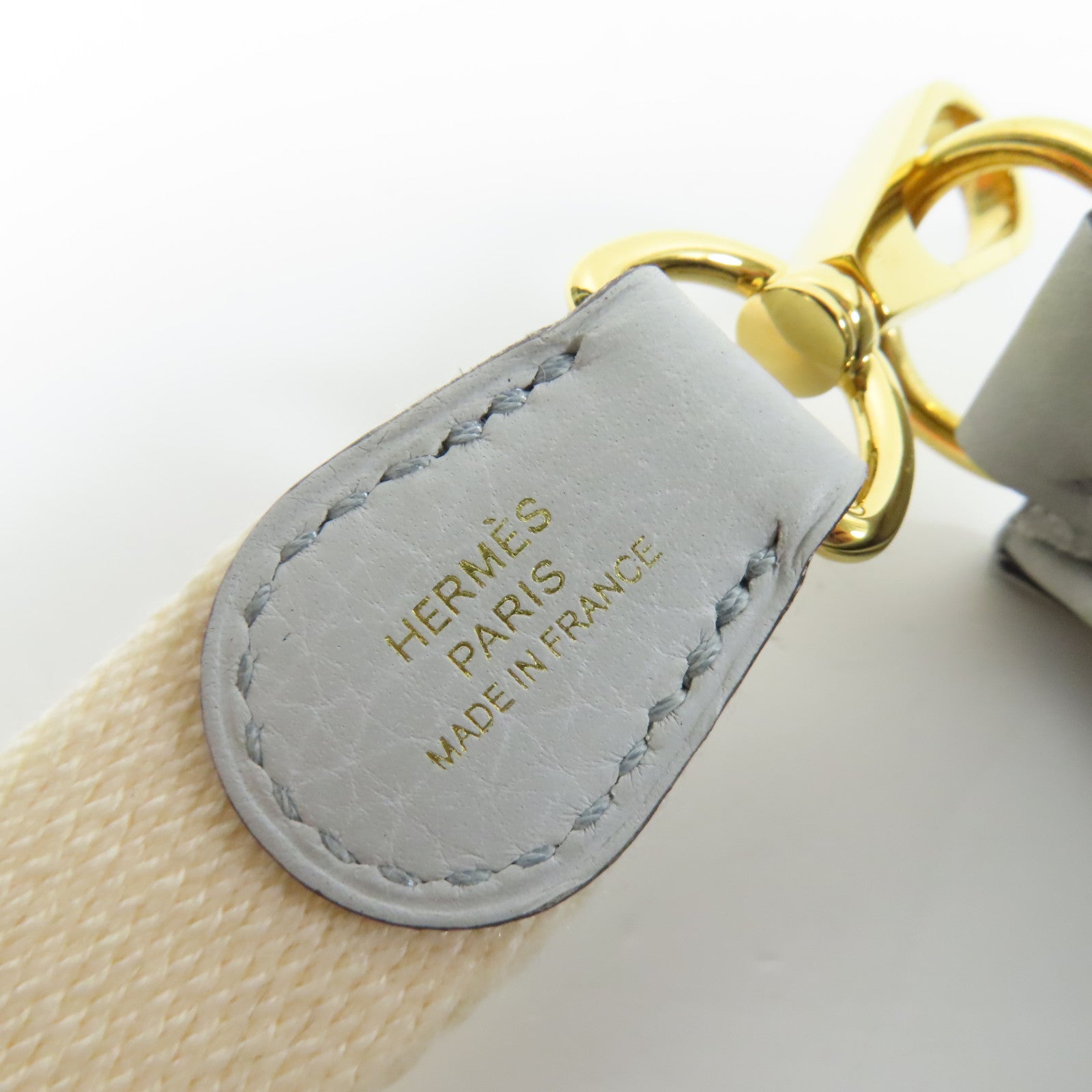 HERMES Clemence皮革Evelyne TPM金扣肩背袋Bleu Pale