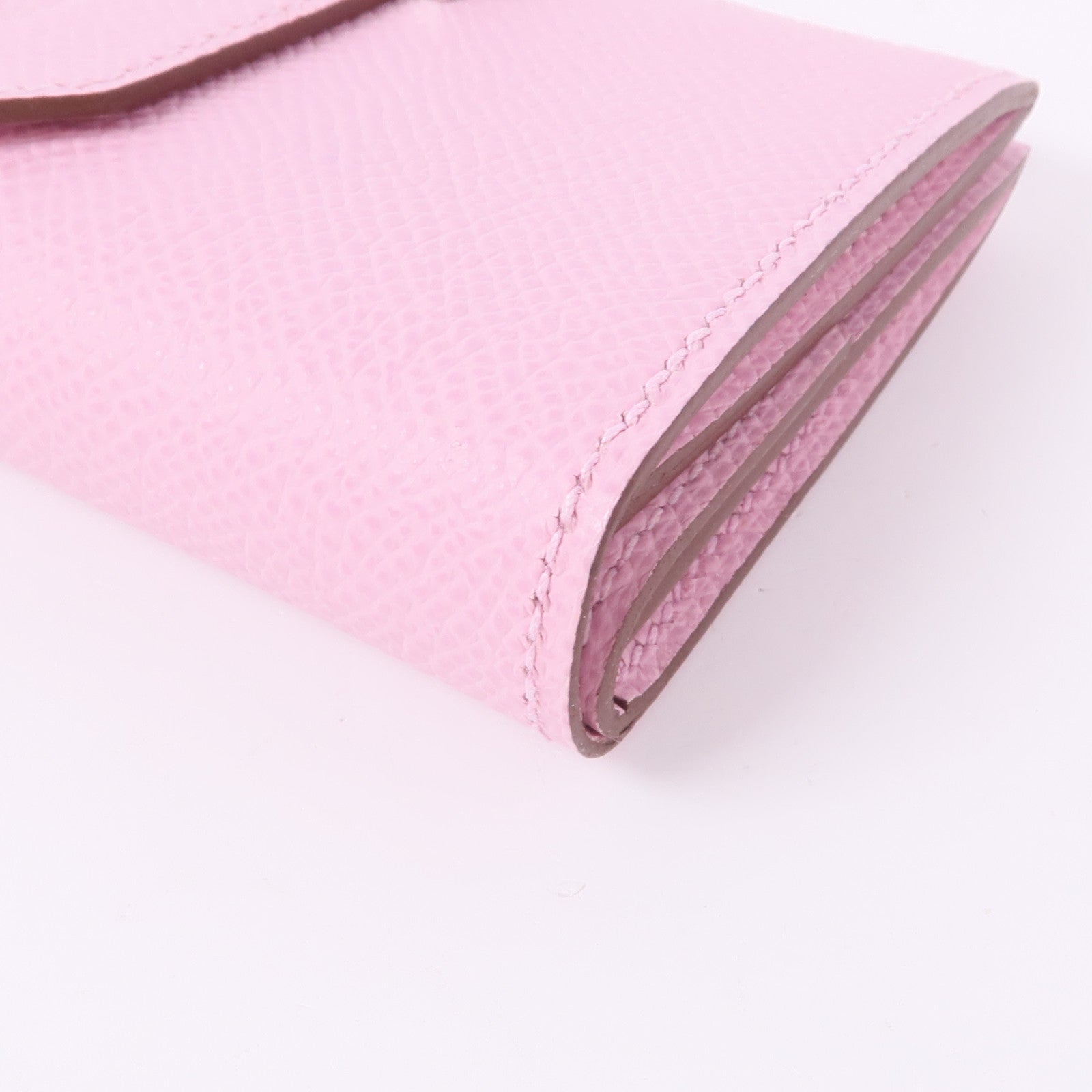 HERMES Epsom皮革Bearn Mini Wallet錢包Mauve Pale