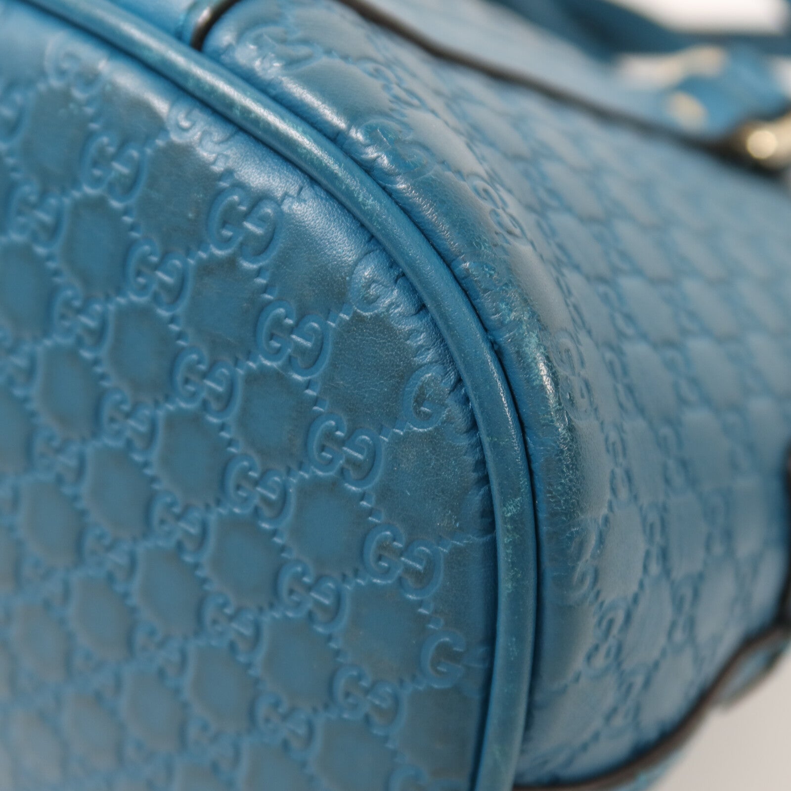 GUCCI 牛皮皮革Mini Dome金扣手挽肩背兩用袋
