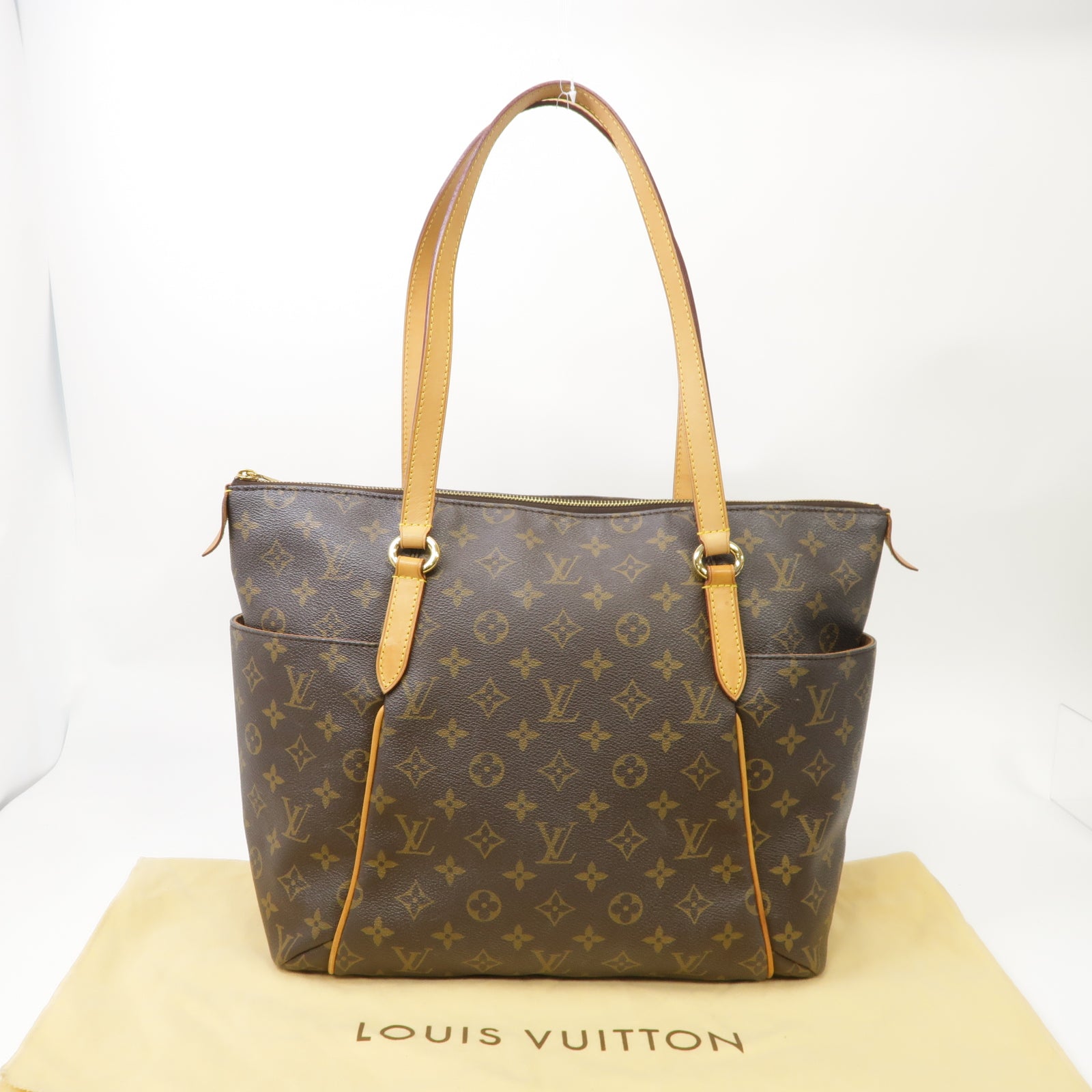 LOUIS VUITTON Monogram Totally GM金扣肩背袋啡色