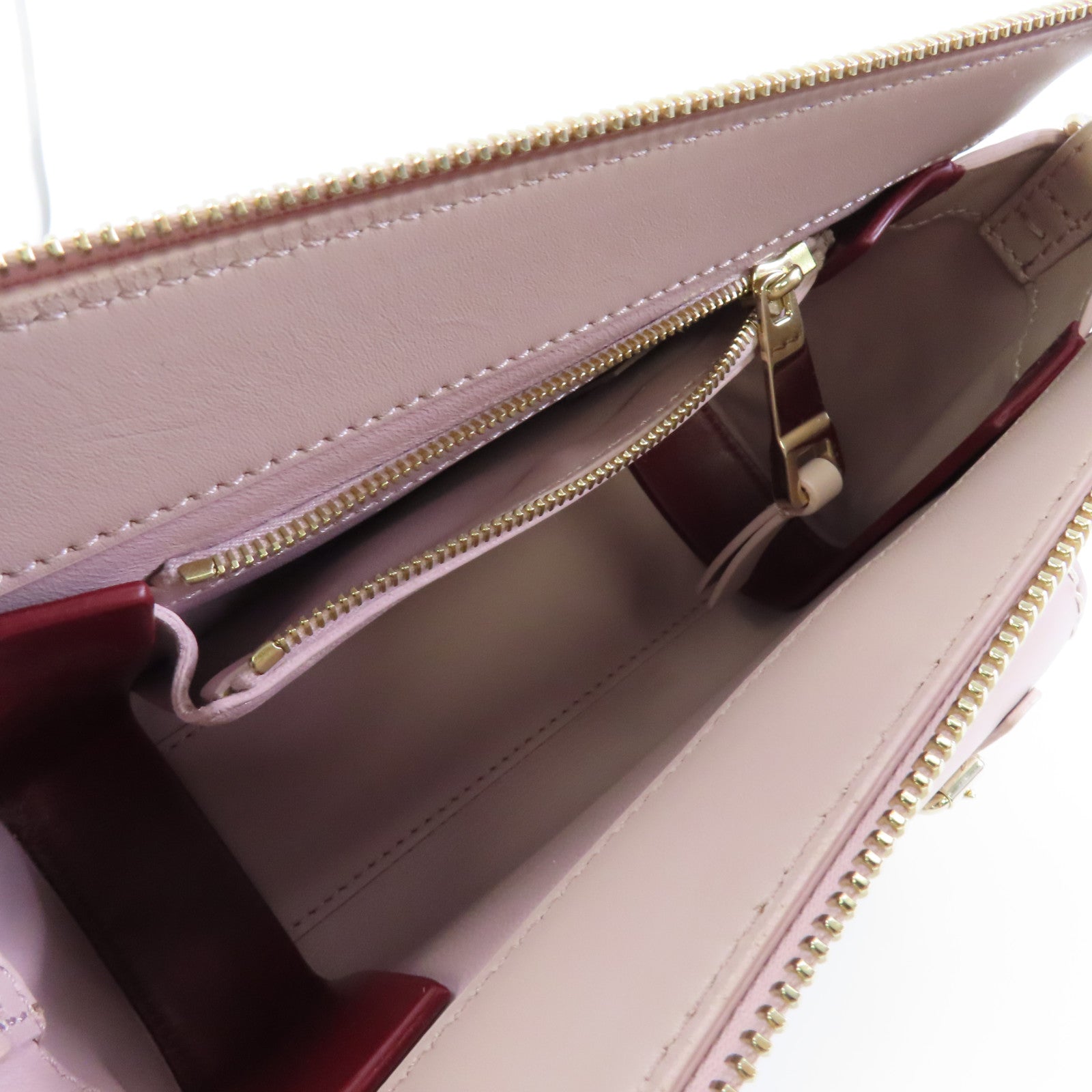Chloe 牛皮皮革Shoulder Bag金扣肩背袋粉紅色