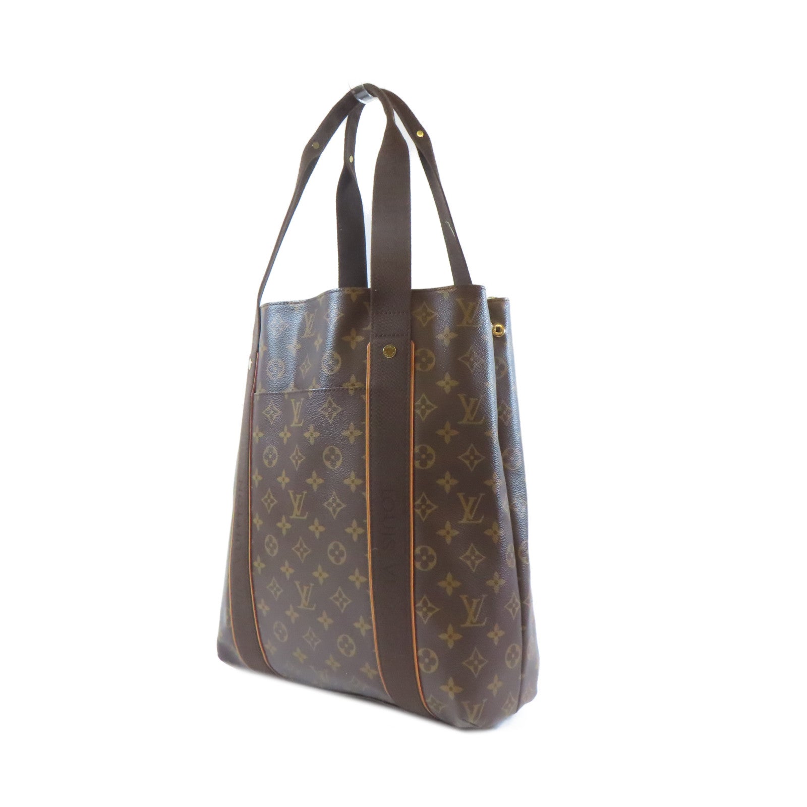 LOUIS VUITTON 【激減優惠】Monogram Cabas Beaubourg金扣肩背袋啡色