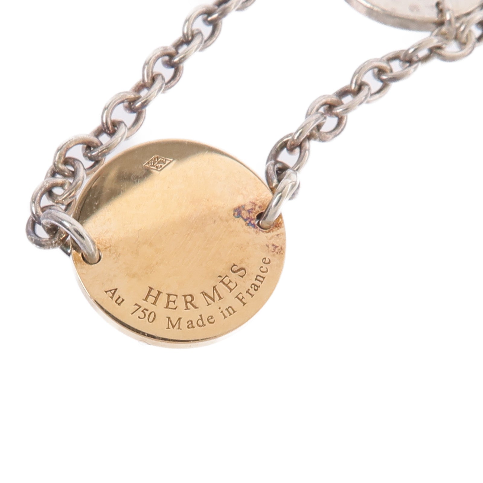 HERMES 18K玫瑰金/925純銀Collier Confettis Necklace項鍊