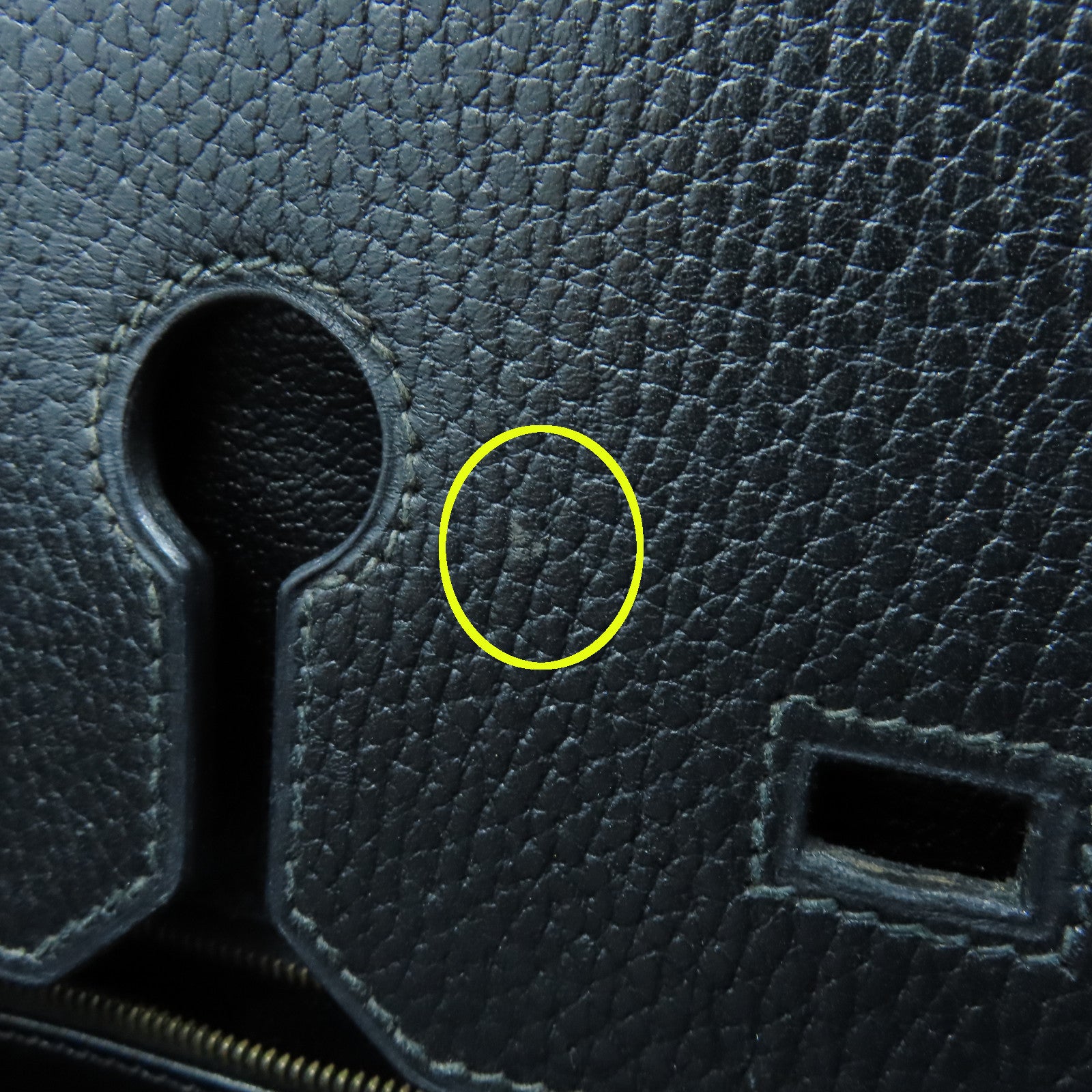HERMES Ardennes皮革Birkin 35金扣手挽袋黑色