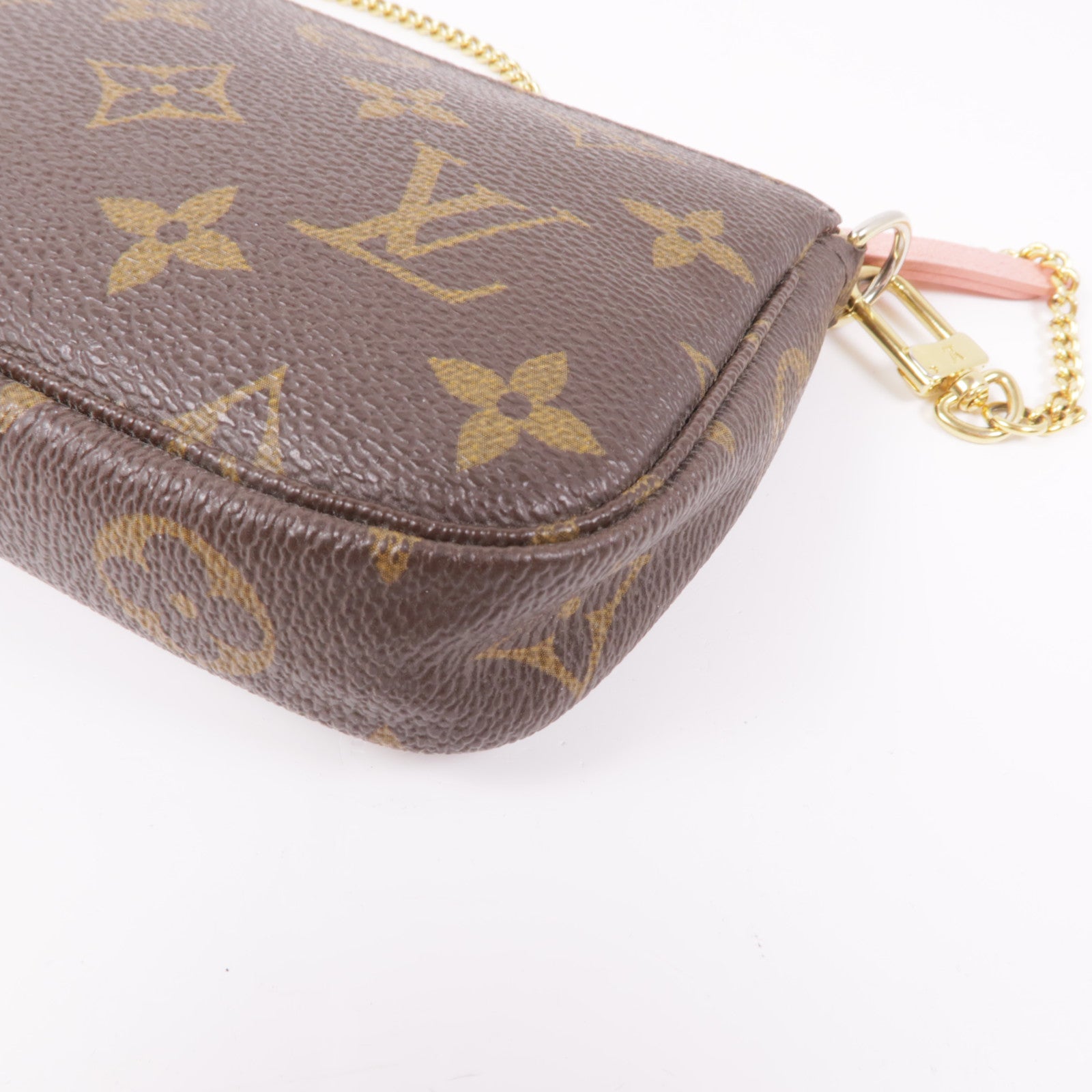 LOUIS VUITTON Monogram Pochette Accessoires金扣手挽袋