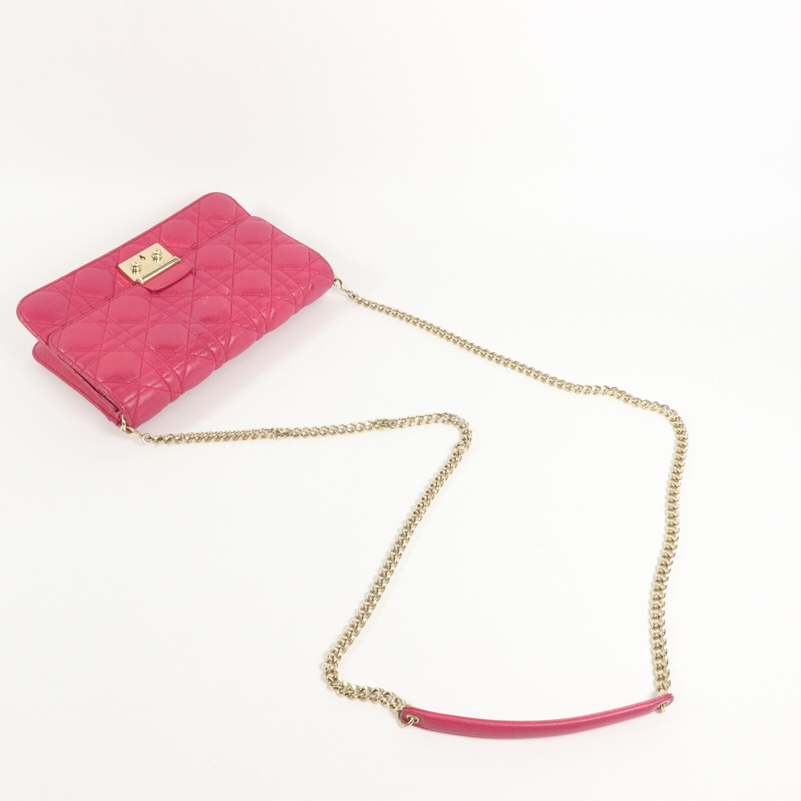 Dior 羊皮皮革Miss Dior Promenade Pouch鏈帶肩背袋