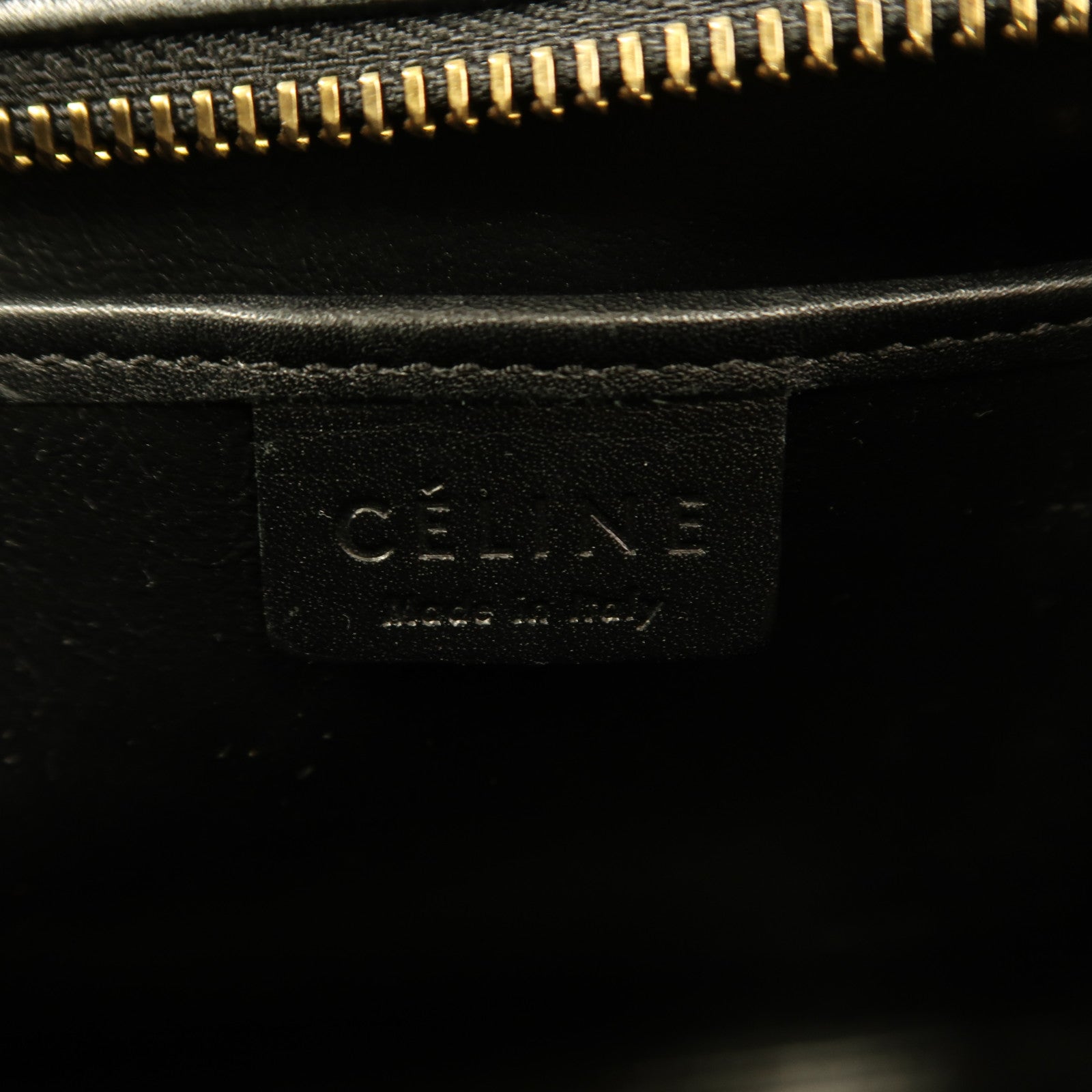 CELINE 牛皮皮革/蛇皮皮革Nano Luggage金扣手挽肩背兩用袋白色/黑色