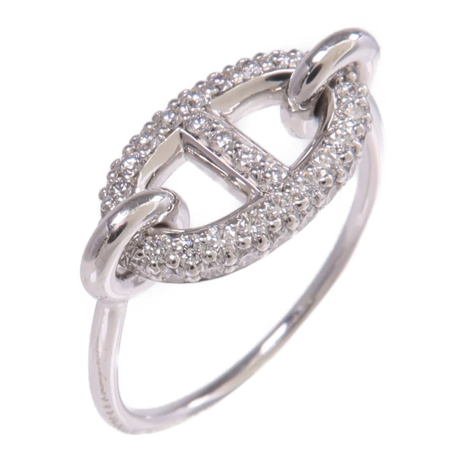 HERMES 18K白金Farandole Ring鑽石戒指
